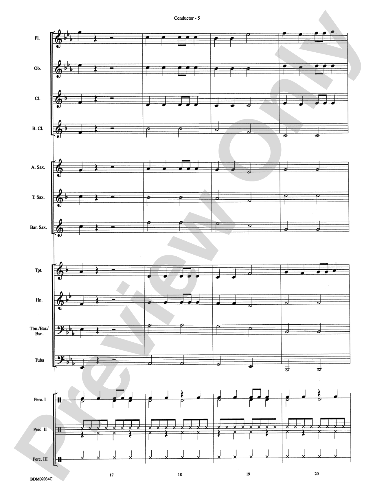 St. Nick Salsa: Concert Band Conductor Score & Parts
