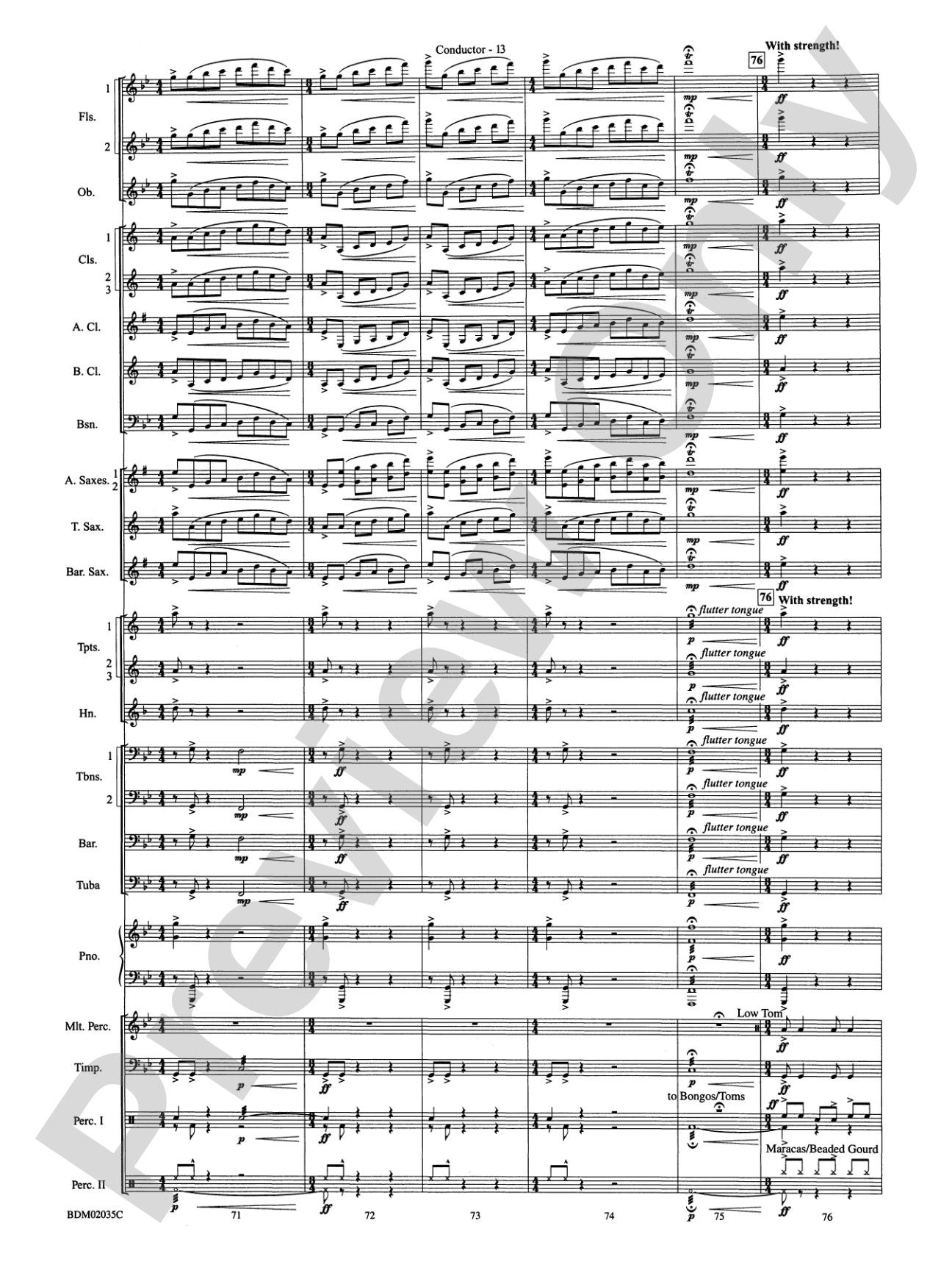 The Star of Dreams: Concert Band Conductor Score & Parts