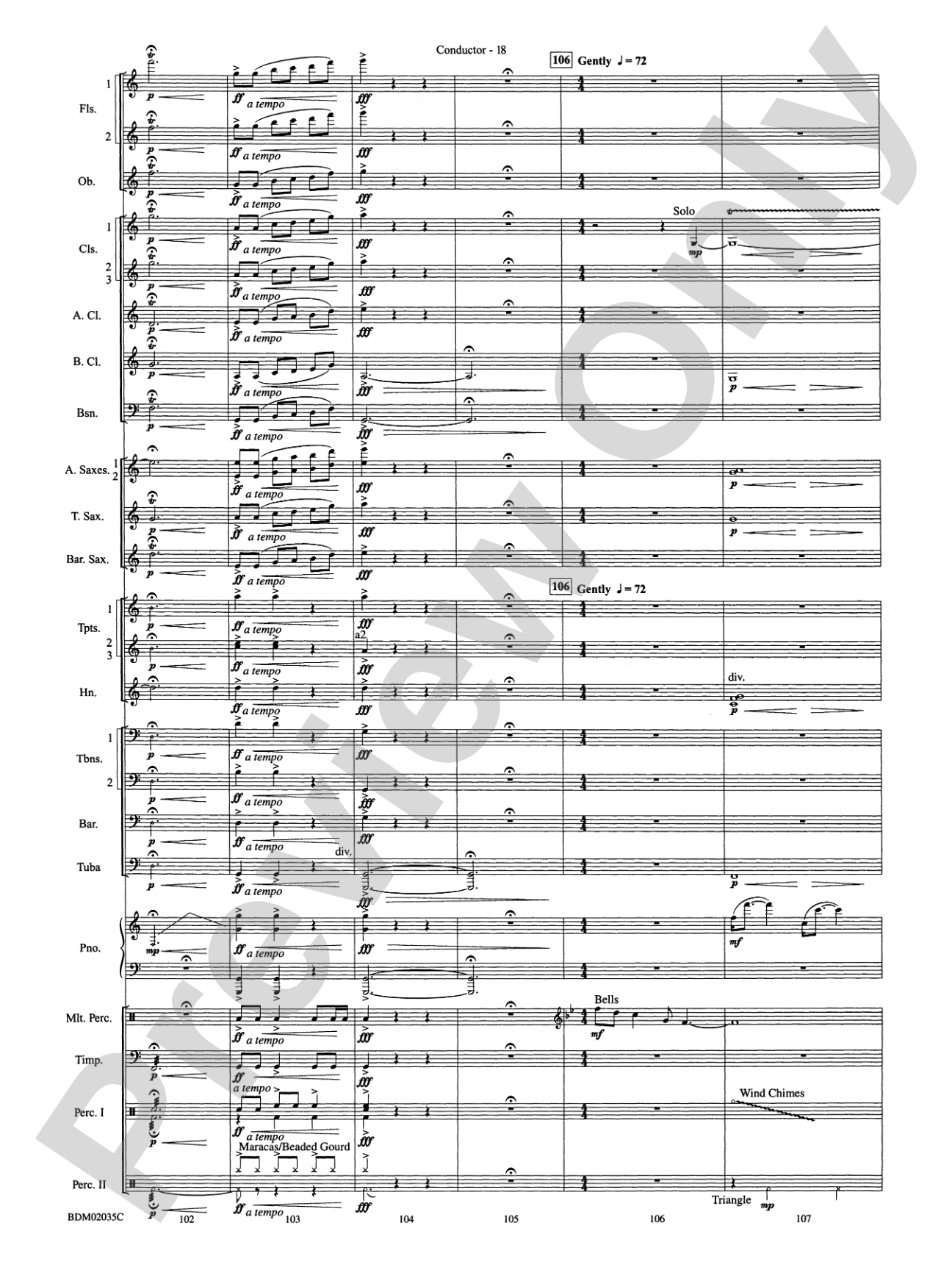 The Star of Dreams: Concert Band Conductor Score & Parts