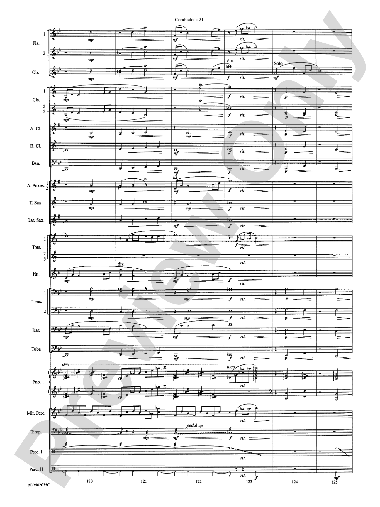 The Star of Dreams: Concert Band Conductor Score & Parts