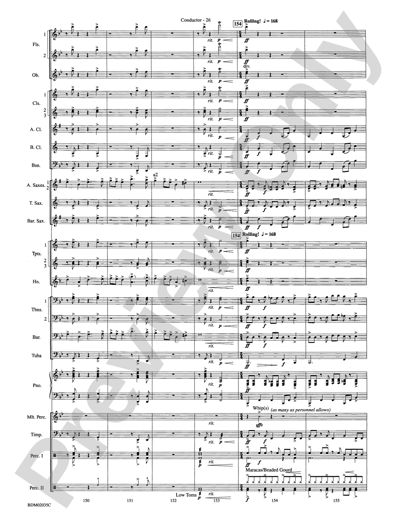 The Star of Dreams: Concert Band Conductor Score & Parts