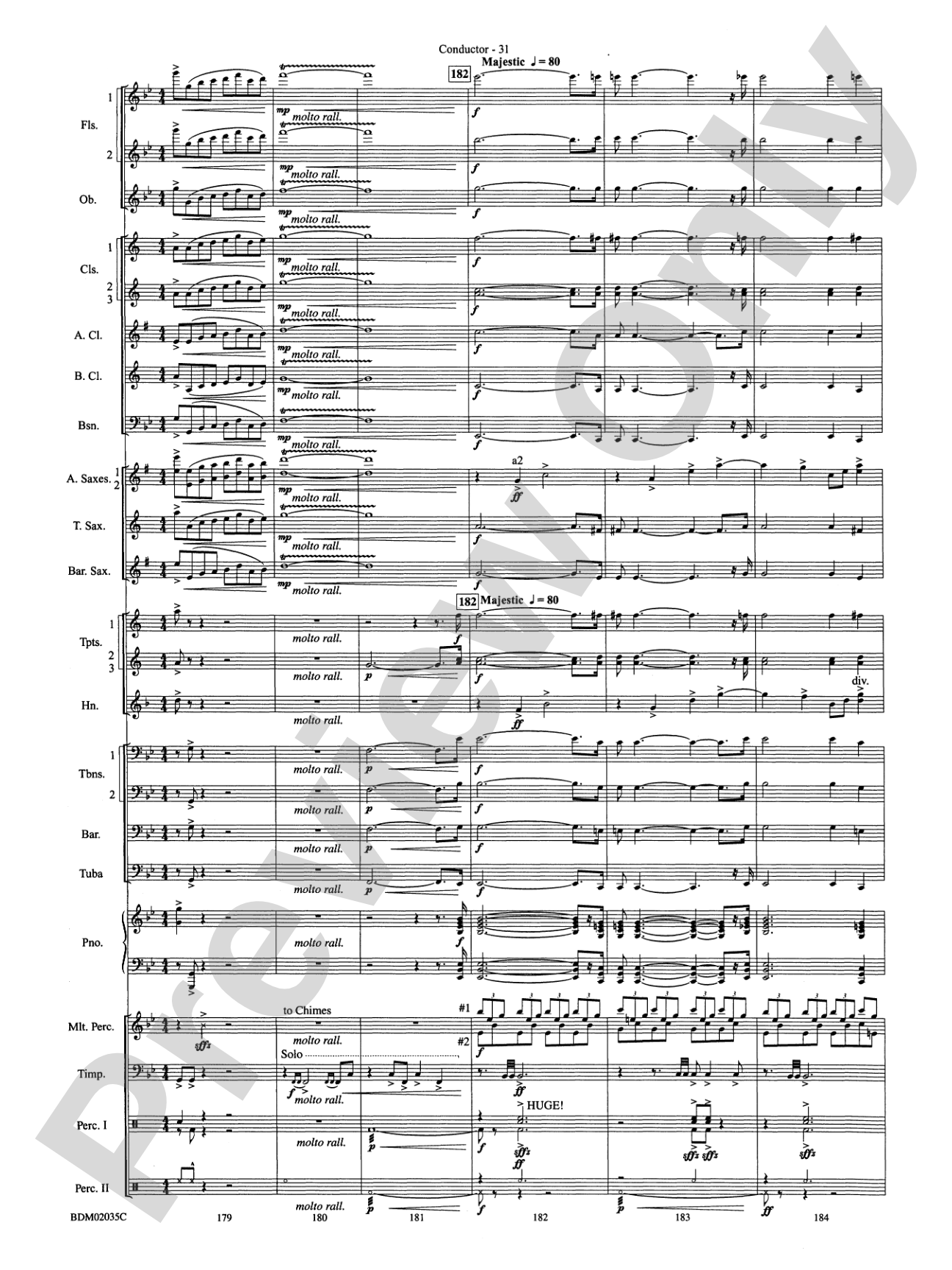 The Star of Dreams: Concert Band Conductor Score & Parts