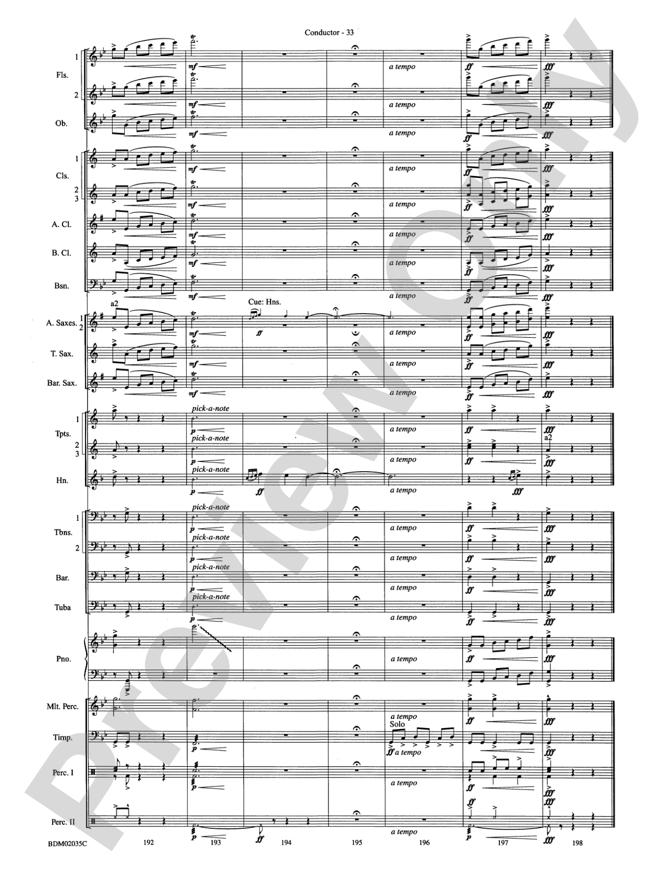 The Star of Dreams: Concert Band Conductor Score & Parts