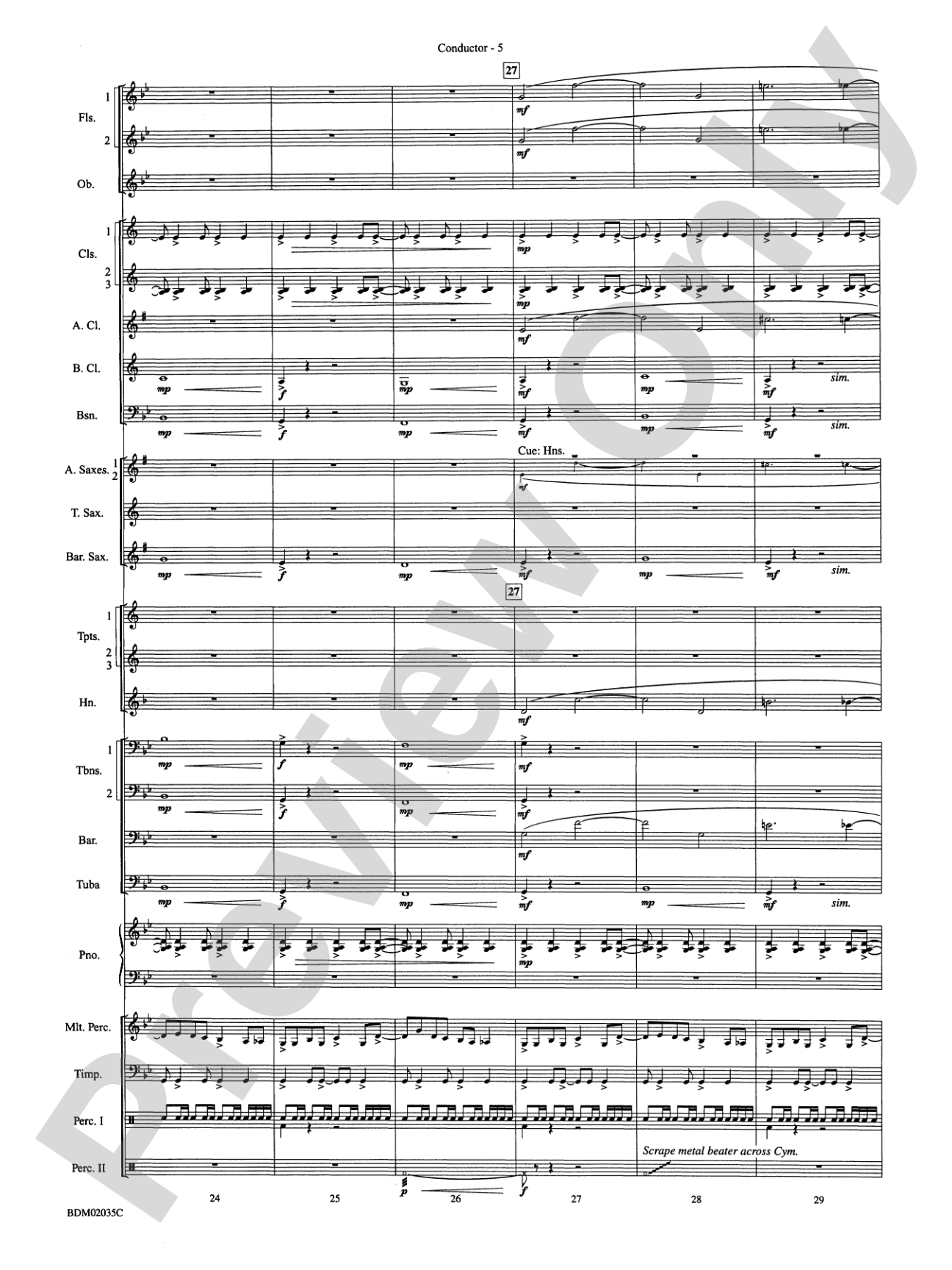 The Star of Dreams: Concert Band Conductor Score & Parts