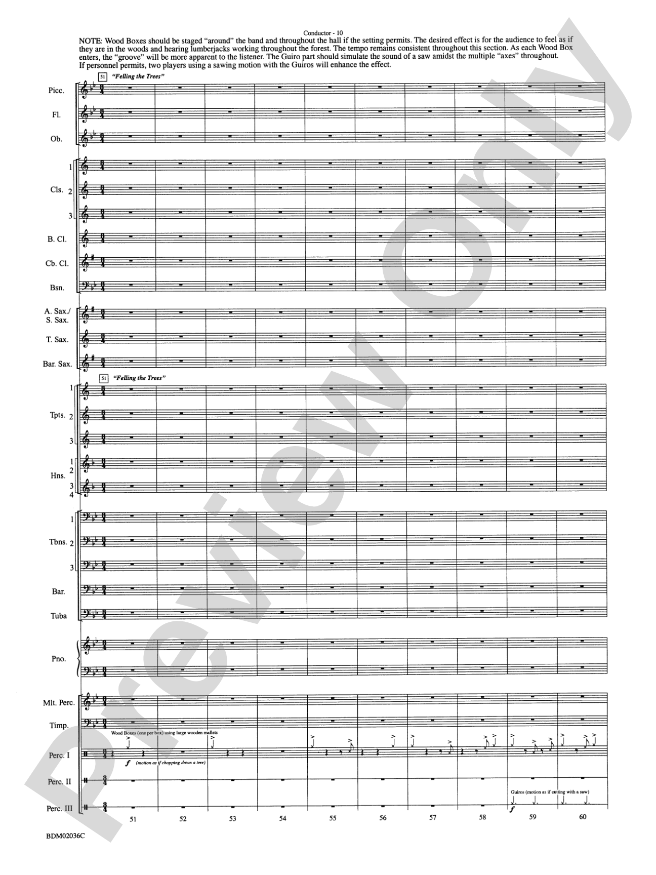Northwoods: Of Might and Mettle: Concert Band Conductor Score & Parts