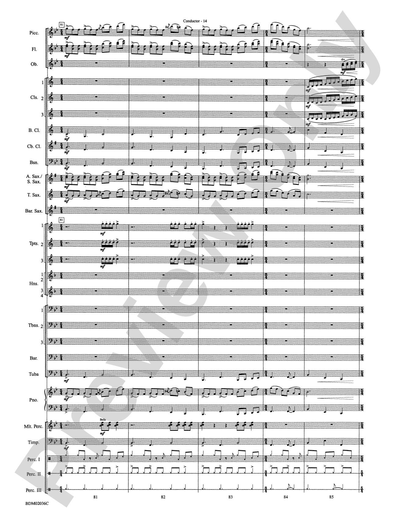 Northwoods: Of Might and Mettle: Concert Band Conductor Score & Parts