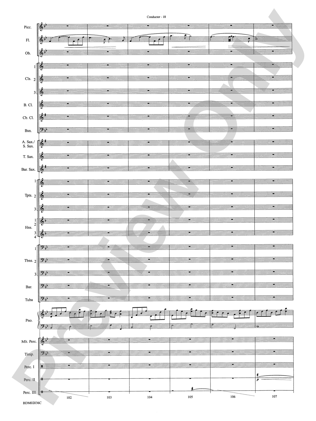 Northwoods: Of Might and Mettle: Concert Band Conductor Score & Parts