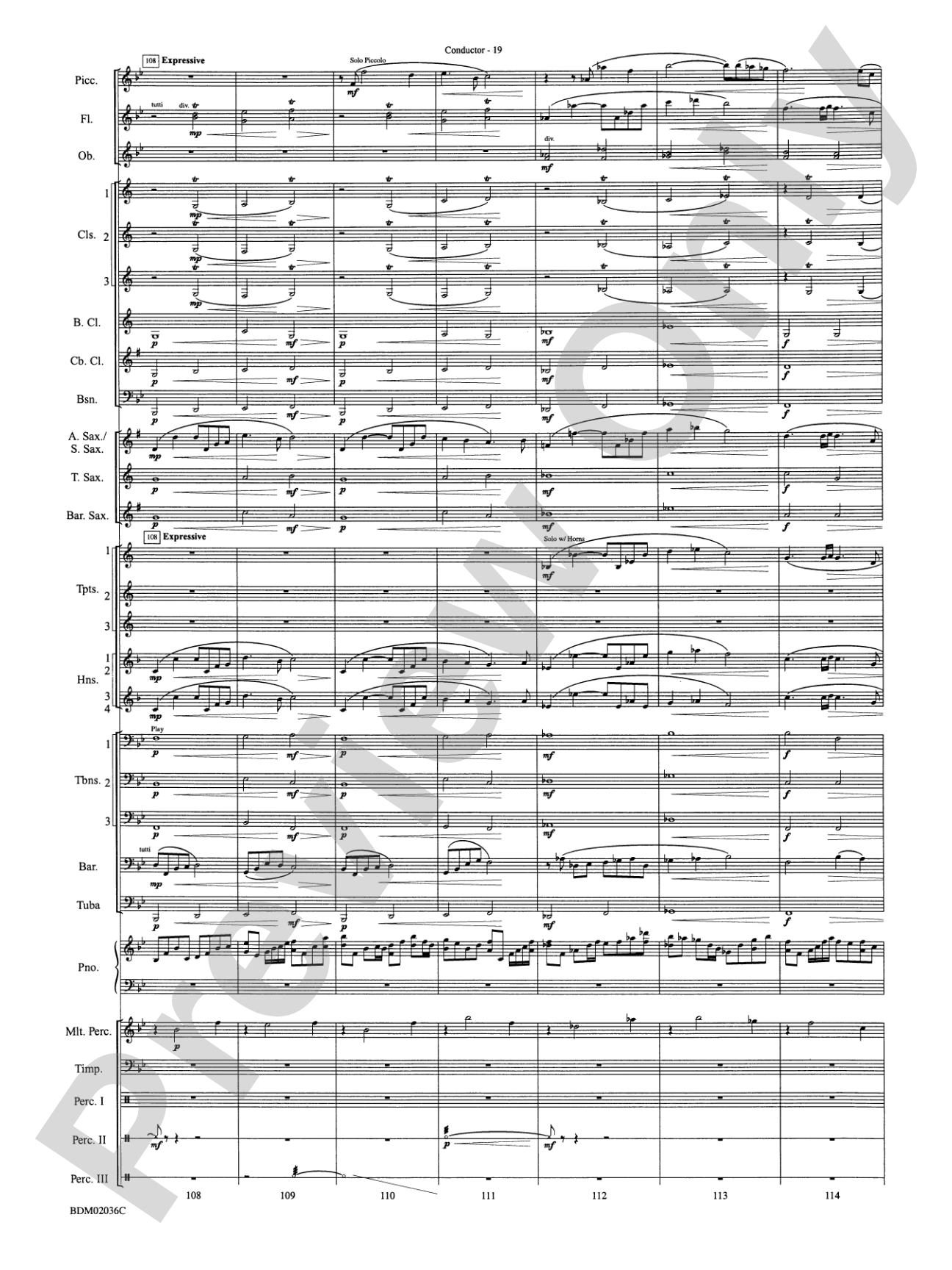Northwoods: Of Might and Mettle: Concert Band Conductor Score & Parts