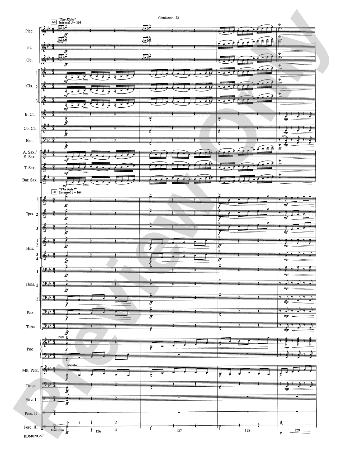 Northwoods: Of Might and Mettle: Concert Band Conductor Score & Parts