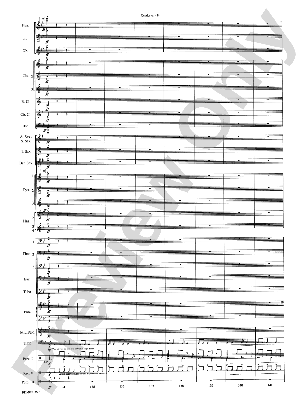 Northwoods: Of Might and Mettle: Concert Band Conductor Score & Parts