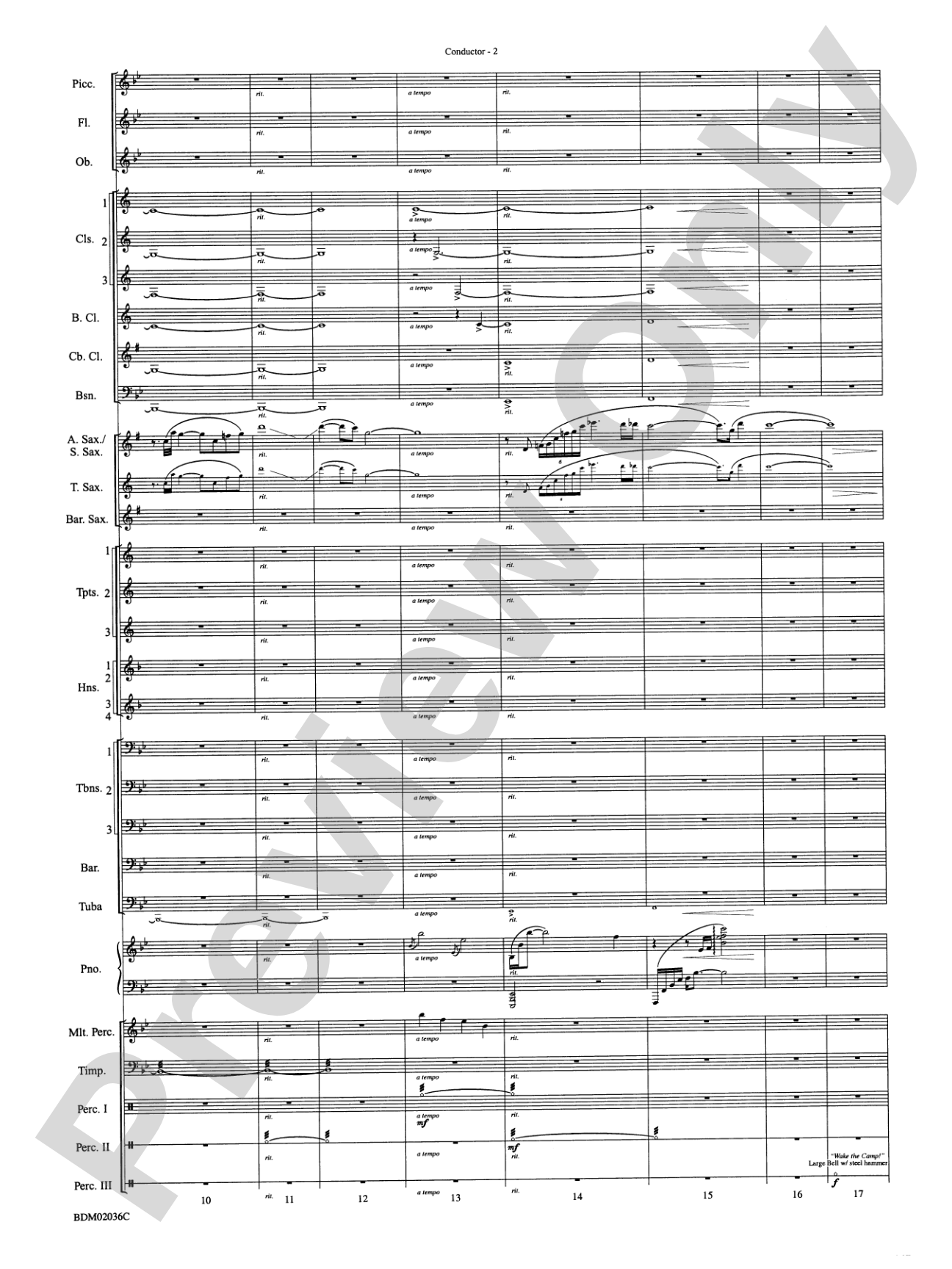Northwoods: Of Might and Mettle: Concert Band Conductor Score & Parts