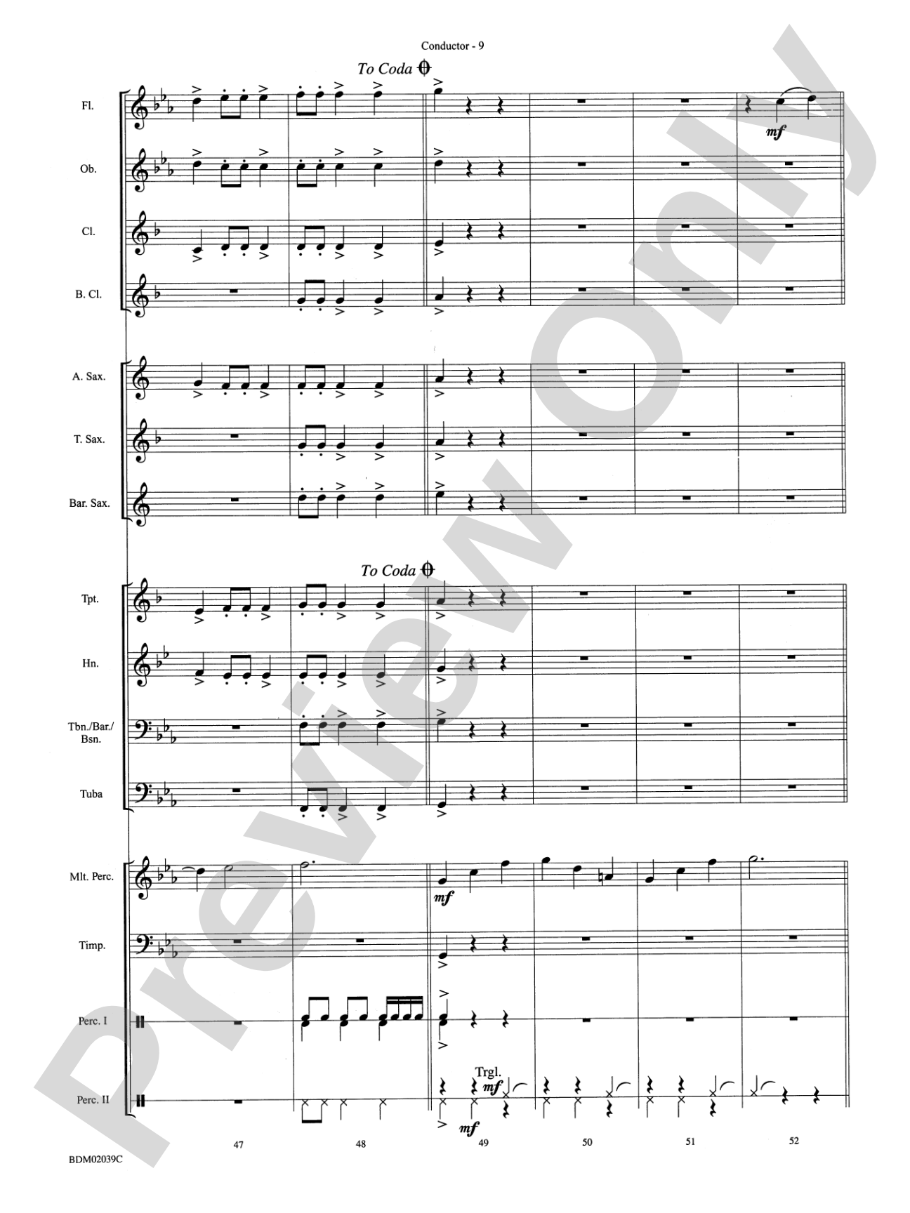 The Tenth Planet: Concert Band Conductor Score & Parts