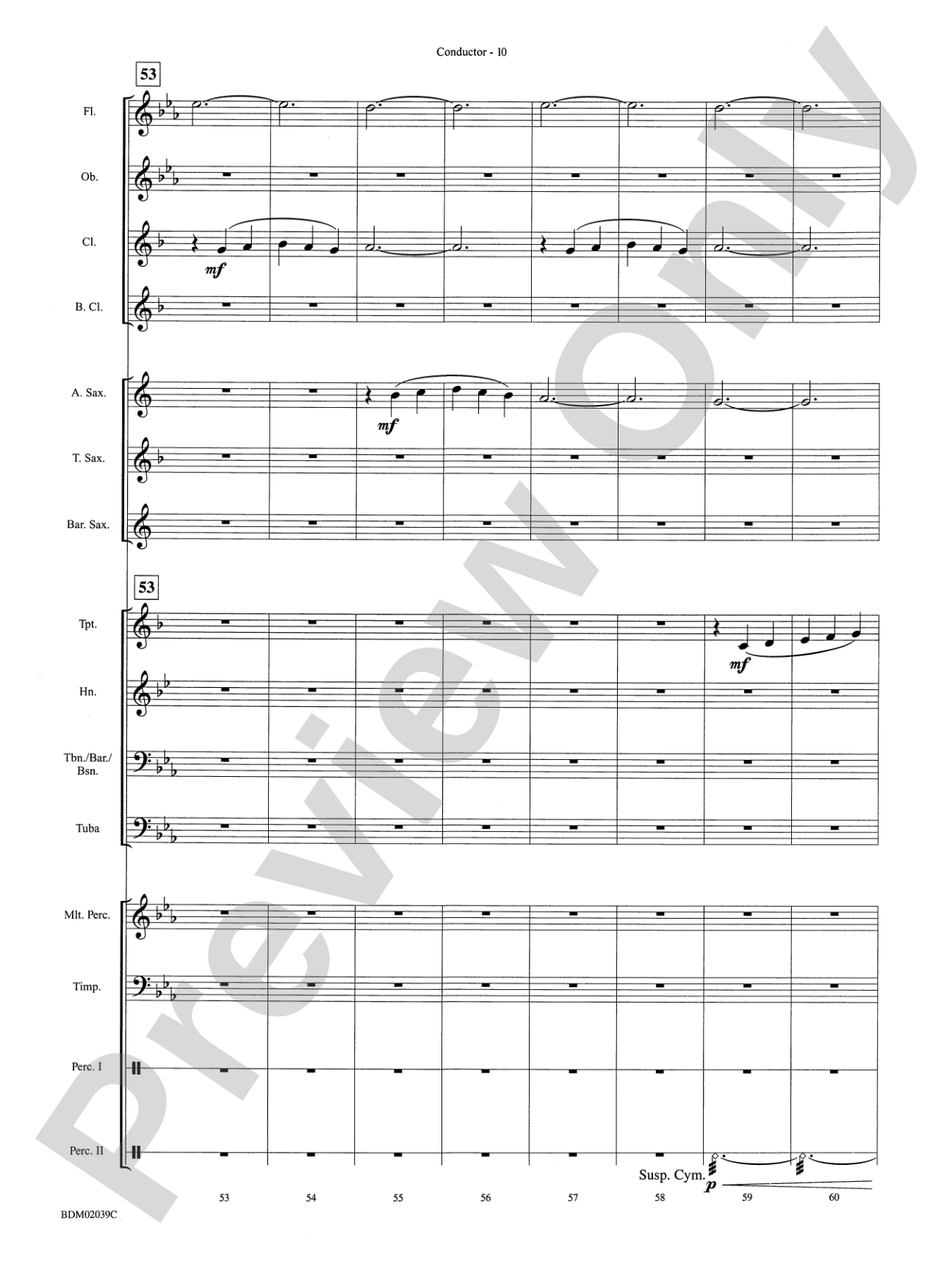 The Tenth Planet: Concert Band Conductor Score & Parts