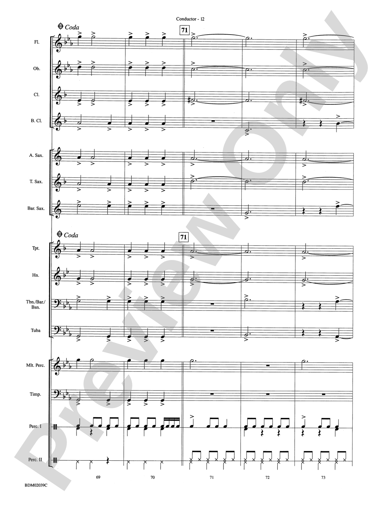 The Tenth Planet: Concert Band Conductor Score & Parts