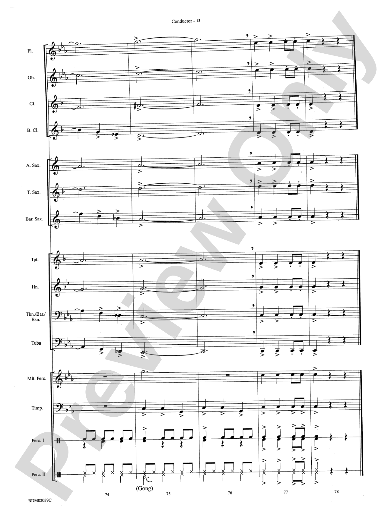 The Tenth Planet: Concert Band Conductor Score & Parts