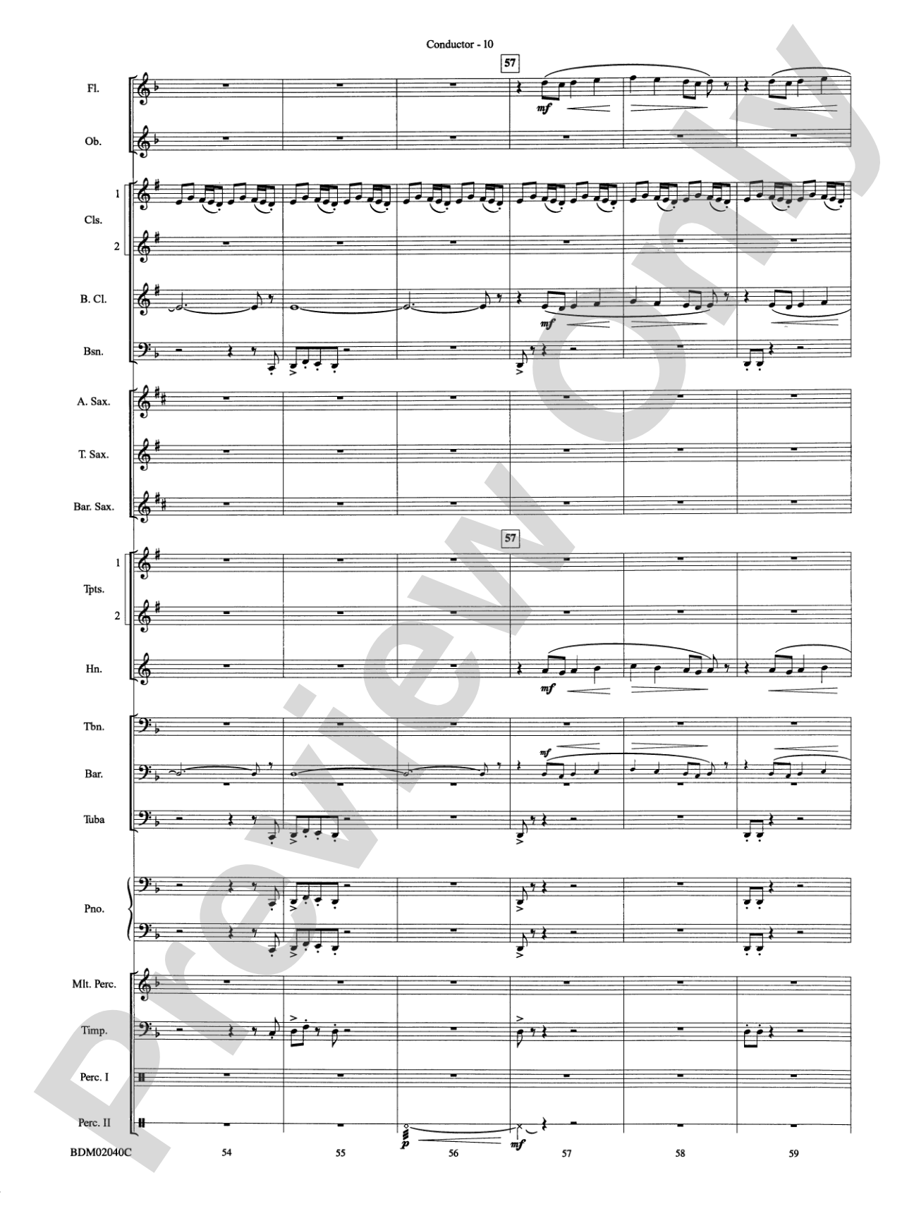 River of Dreams: Concert Band Conductor Score & Parts