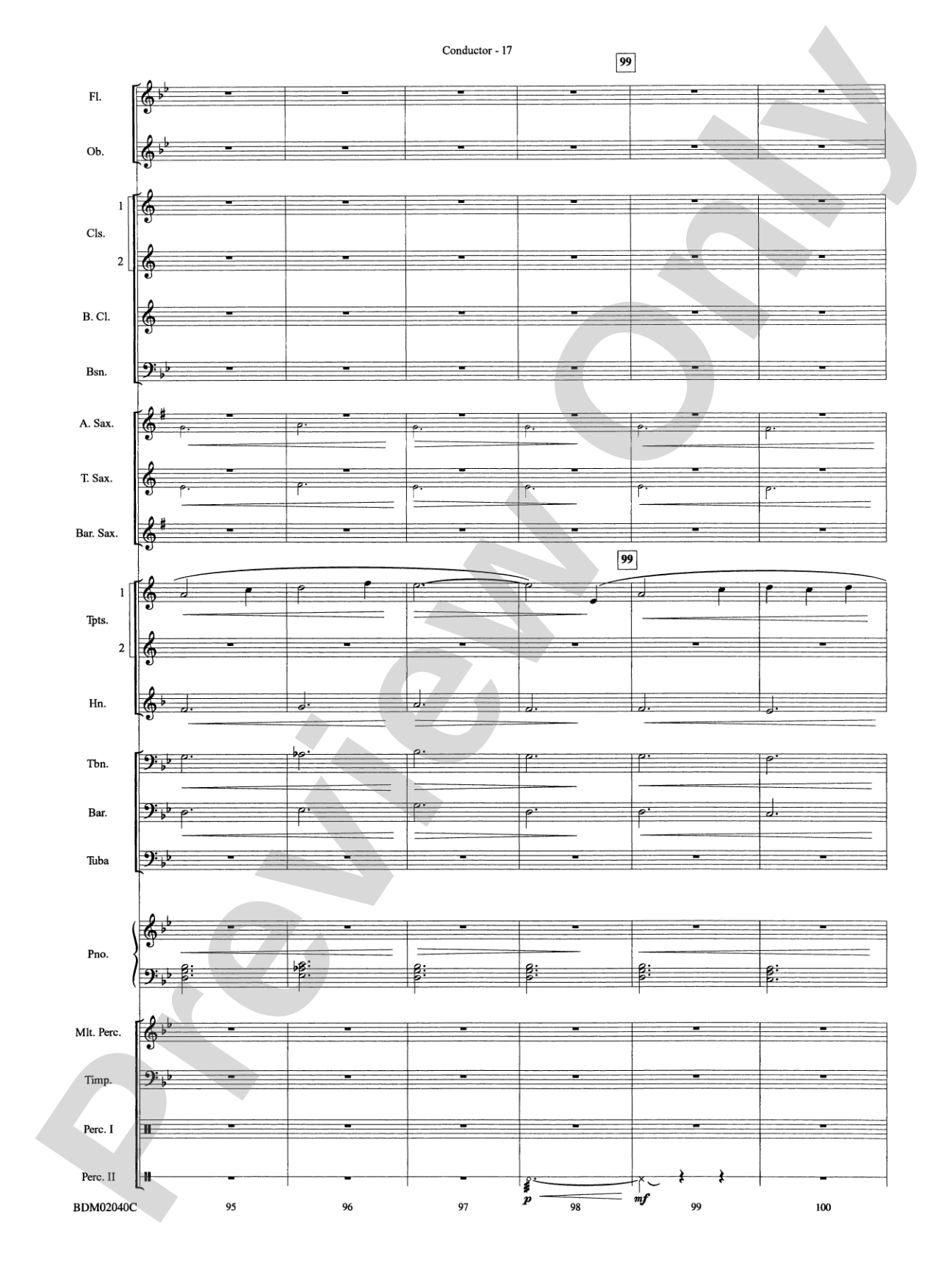 River of Dreams: Concert Band Conductor Score & Parts