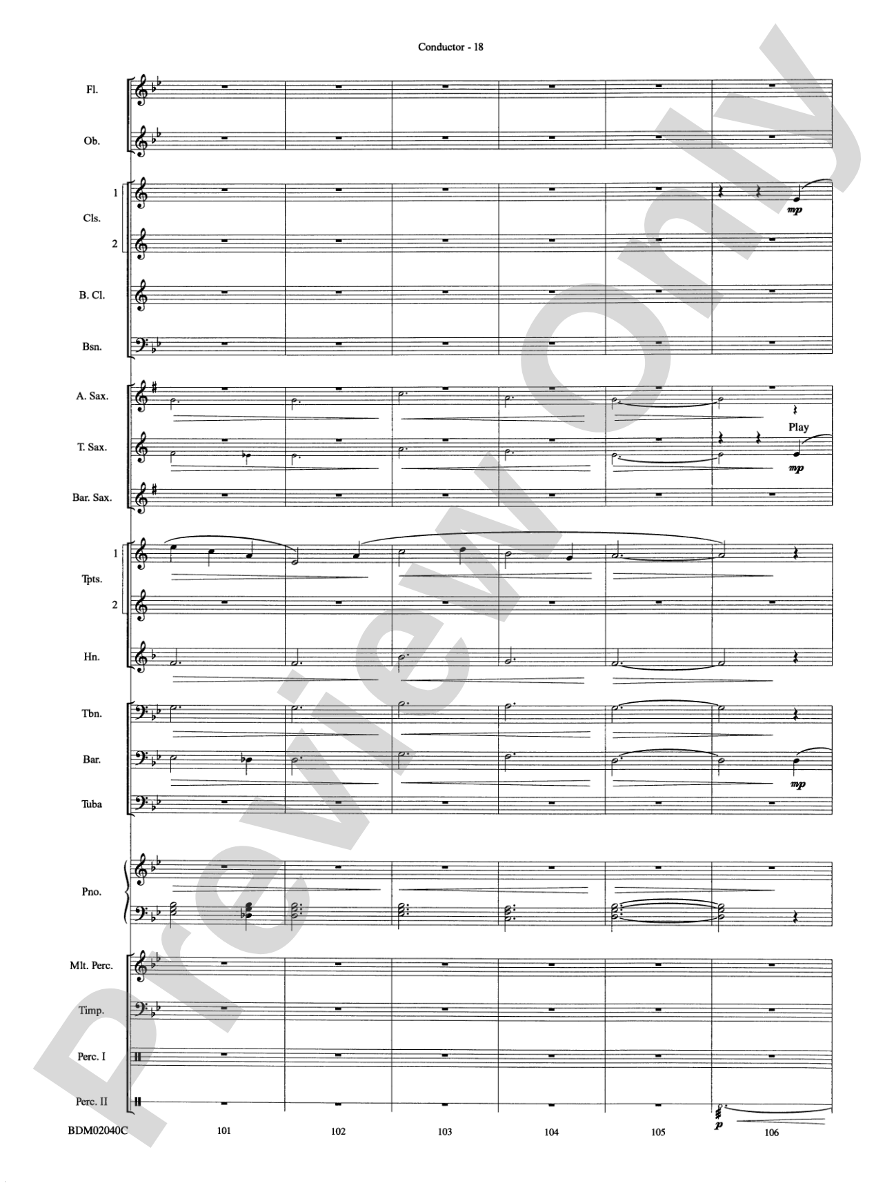 River of Dreams: Concert Band Conductor Score & Parts