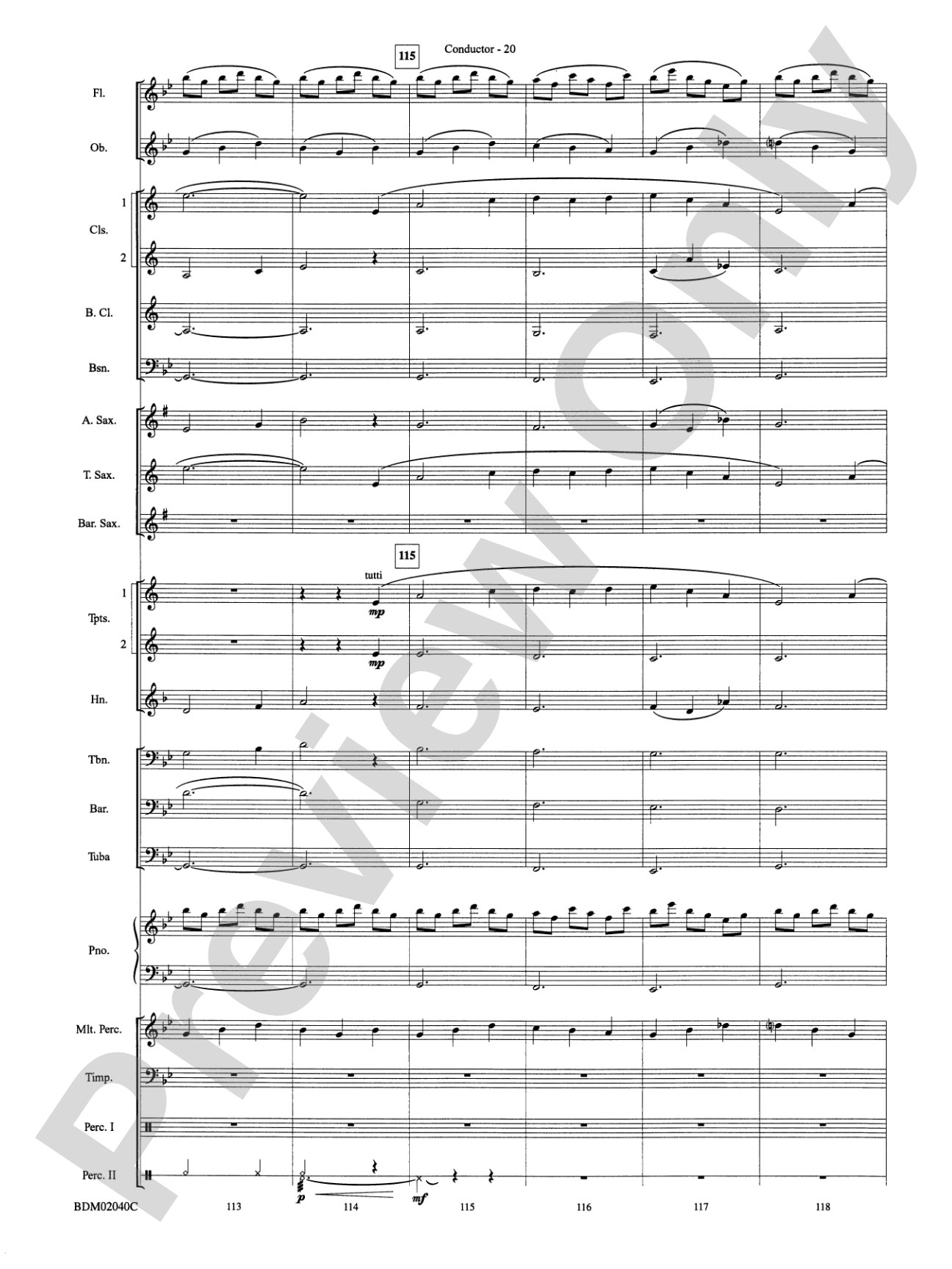 River of Dreams: Concert Band Conductor Score & Parts