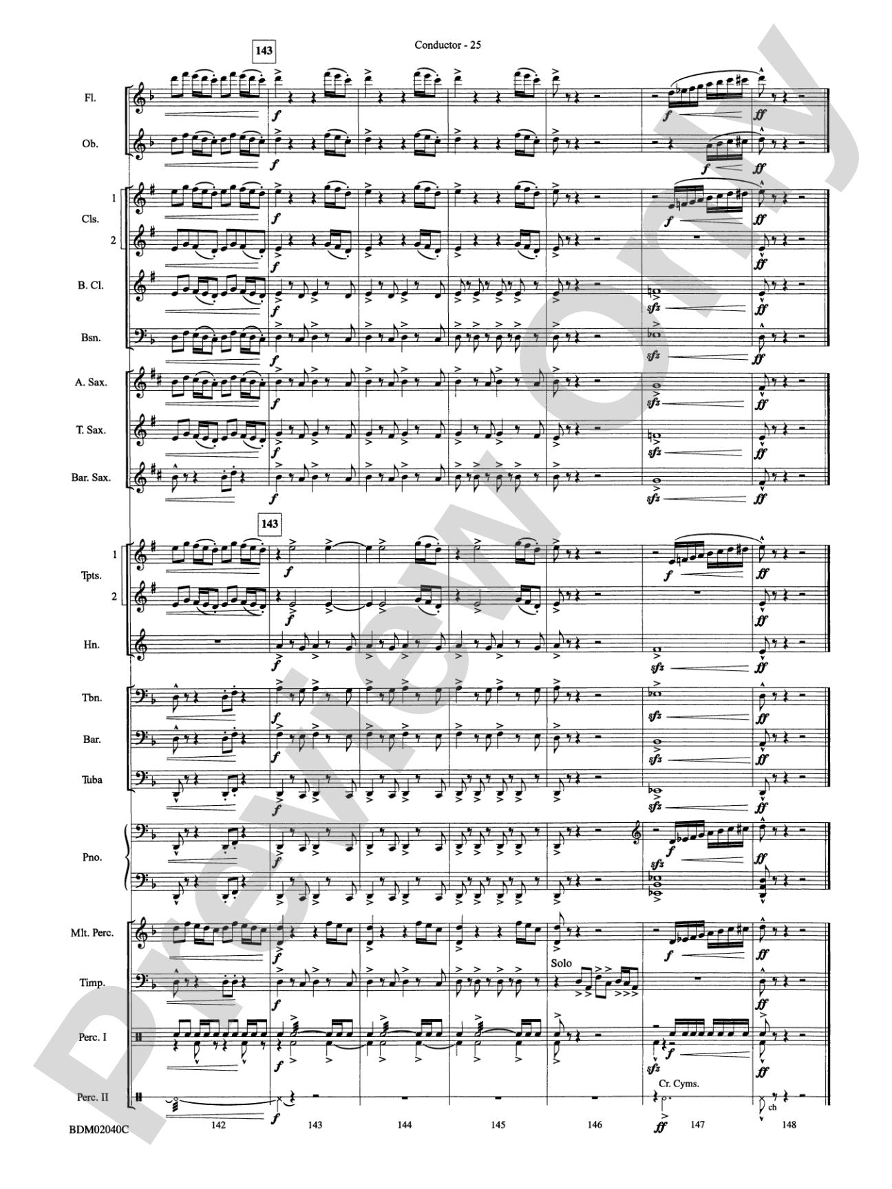 River of Dreams: Concert Band Conductor Score & Parts