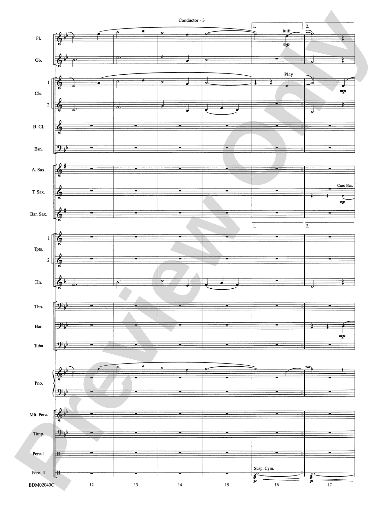 River of Dreams: Concert Band Conductor Score & Parts