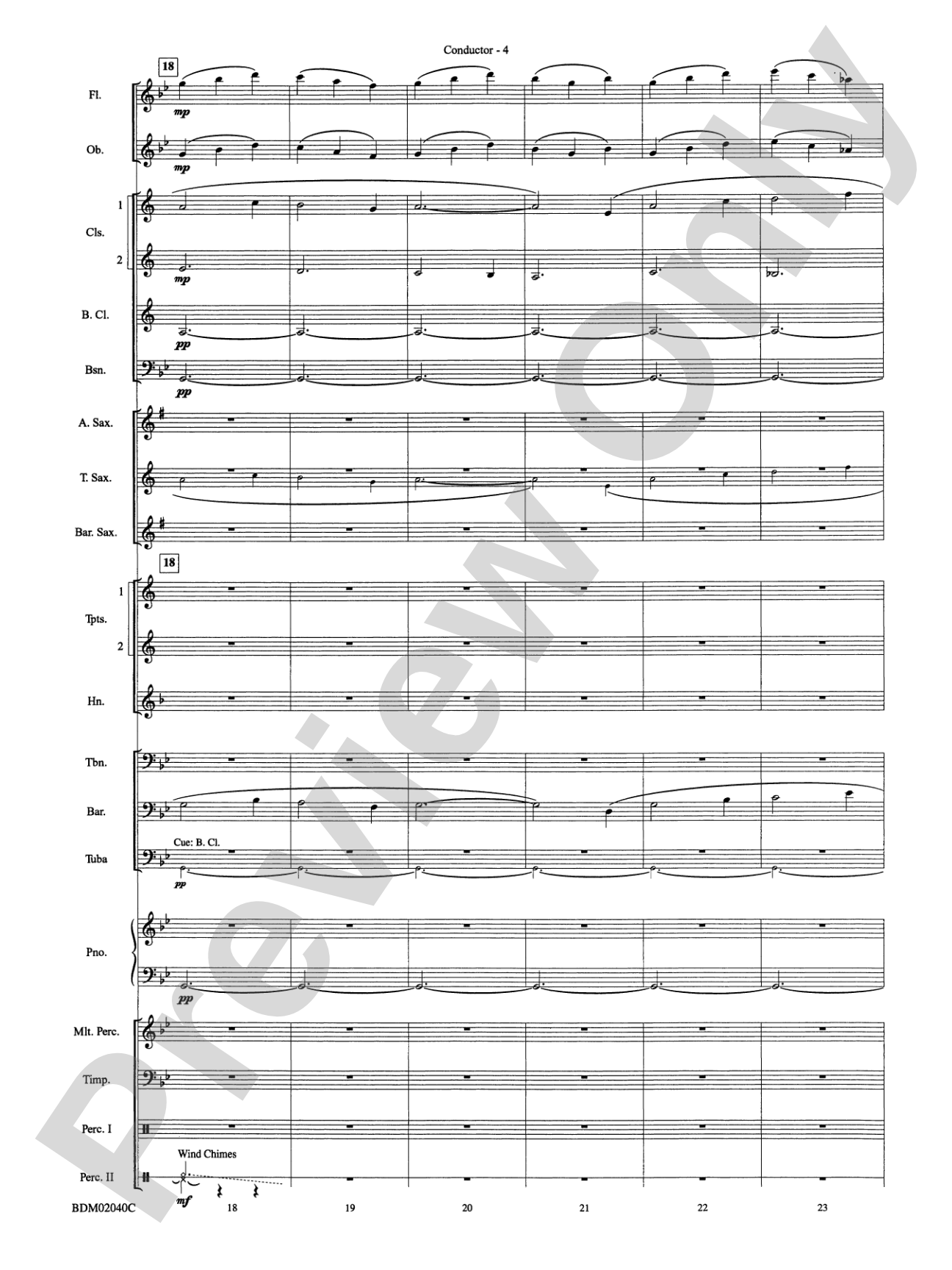 River of Dreams: Concert Band Conductor Score & Parts