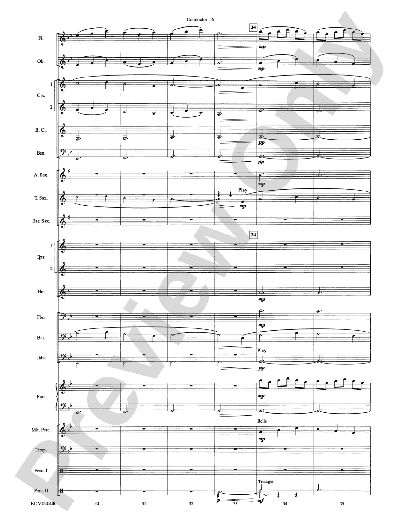 River of Dreams: Concert Band Conductor Score & Parts