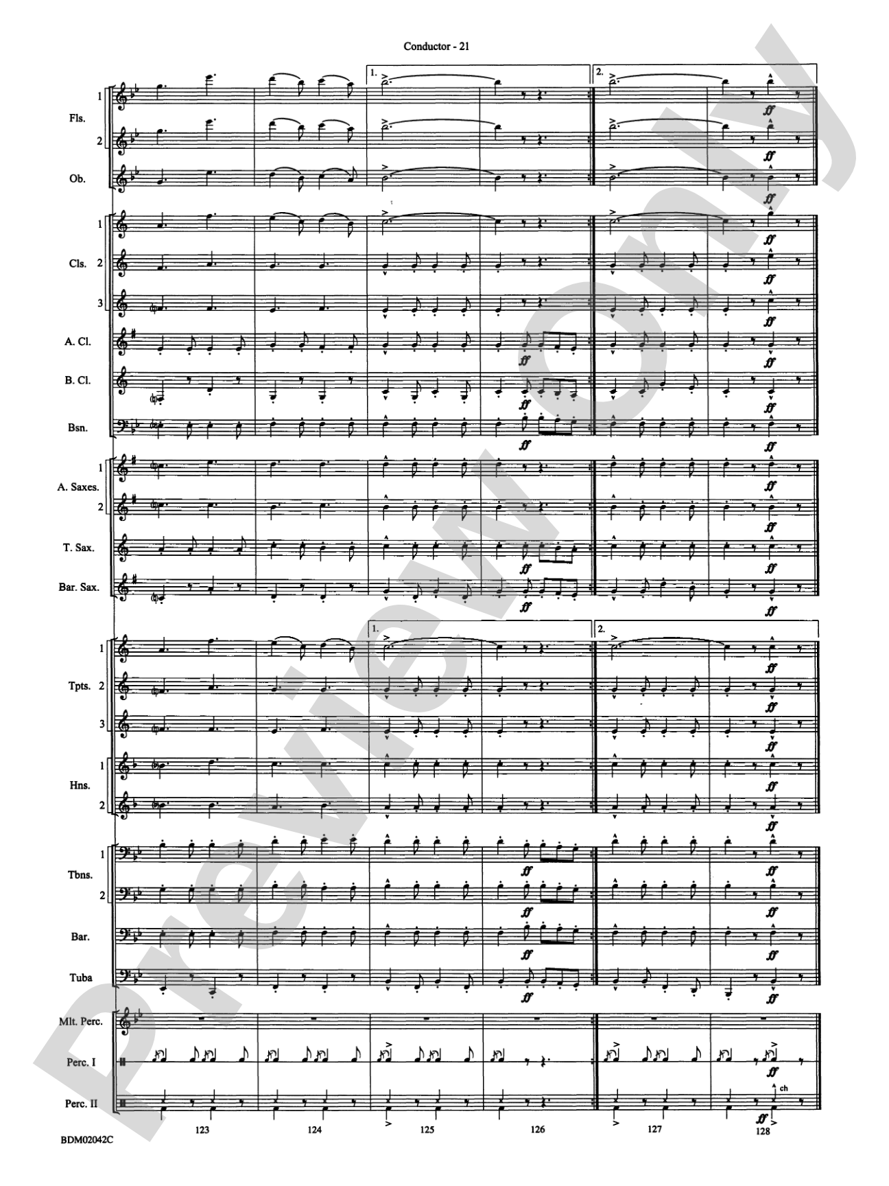 The Liberty Bell: Concert Band Conductor Score & Parts