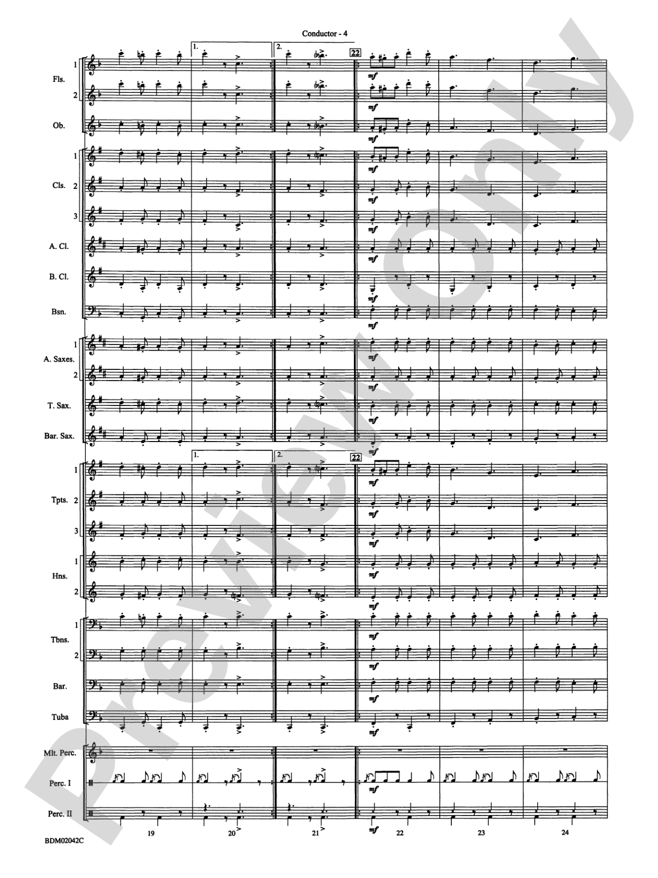 The Liberty Bell: Concert Band Conductor Score & Parts