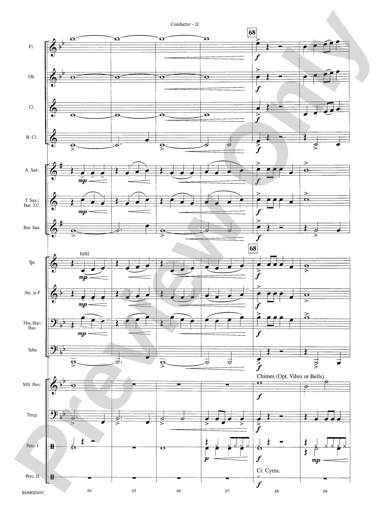Apollo Fanfare: Concert Band Conductor Score & Parts