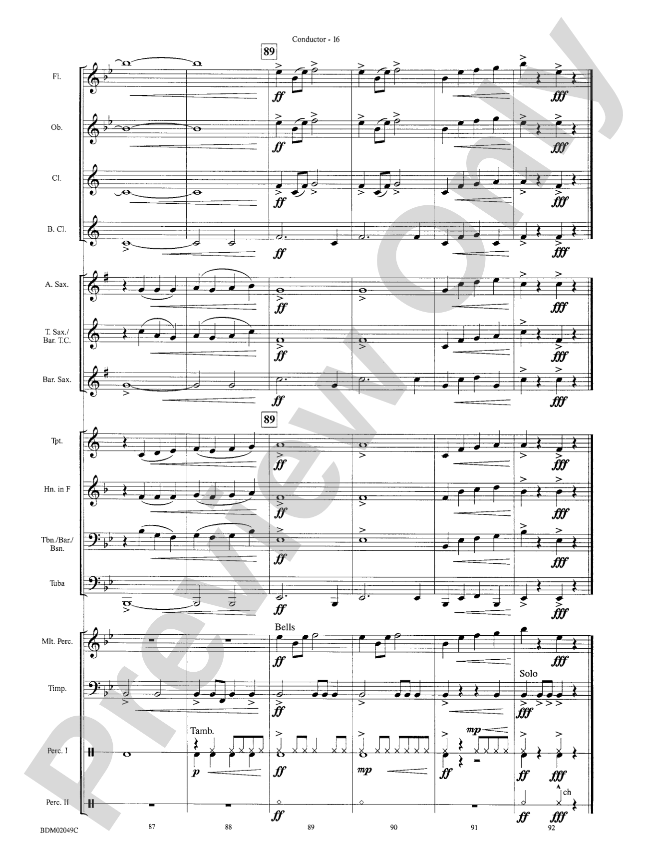 Apollo Fanfare: Concert Band Conductor Score & Parts