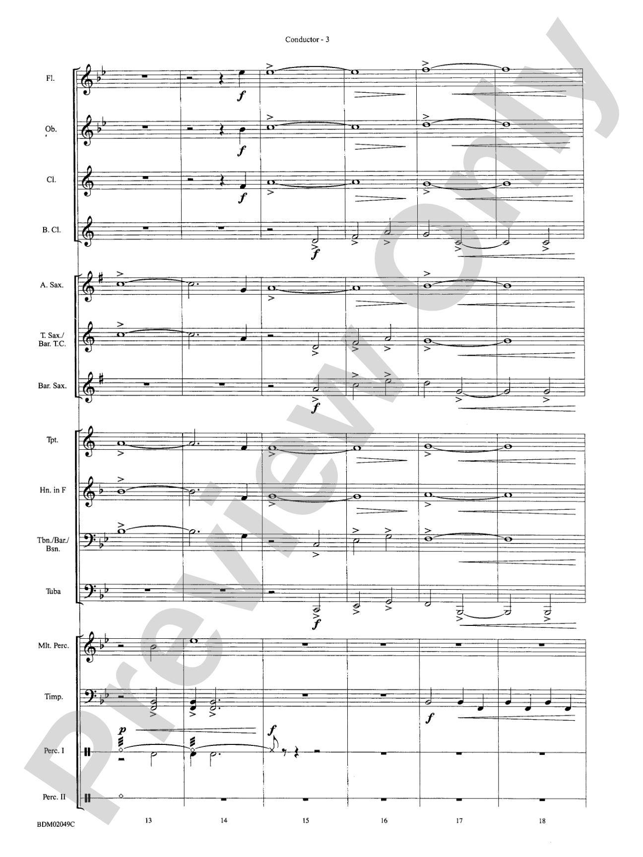 Apollo Fanfare: Concert Band Conductor Score & Parts