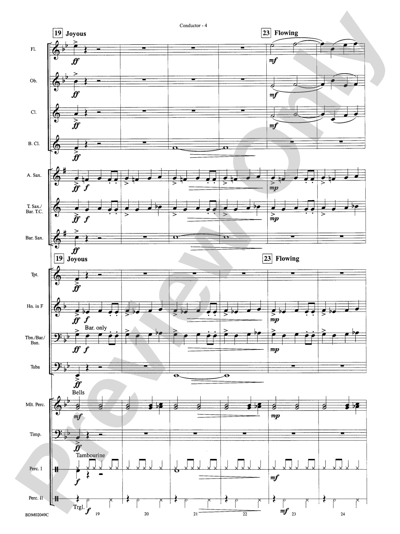 Apollo Fanfare: Concert Band Conductor Score & Parts