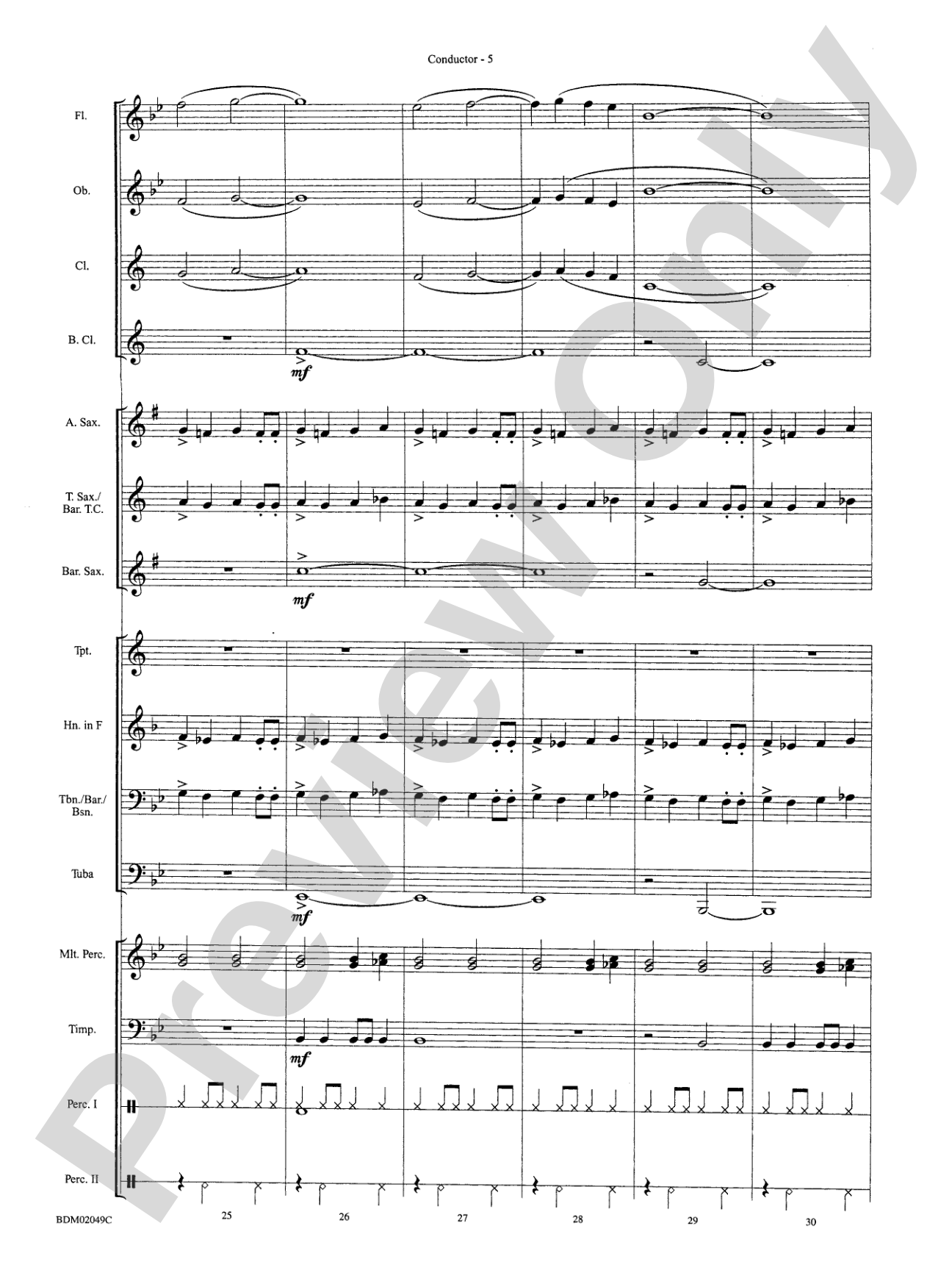 Apollo Fanfare: Concert Band Conductor Score & Parts