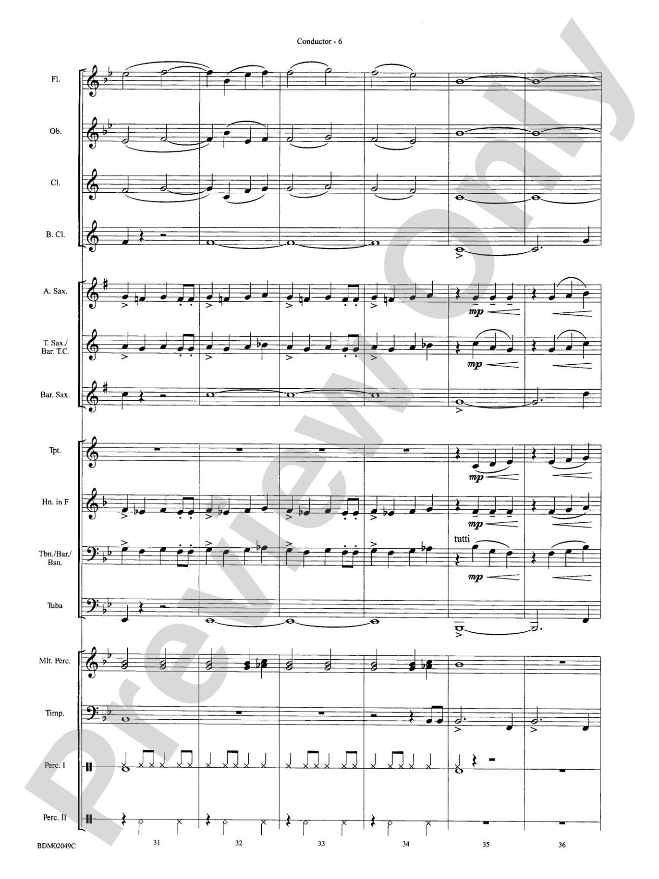 Apollo Fanfare: Concert Band Conductor Score & Parts