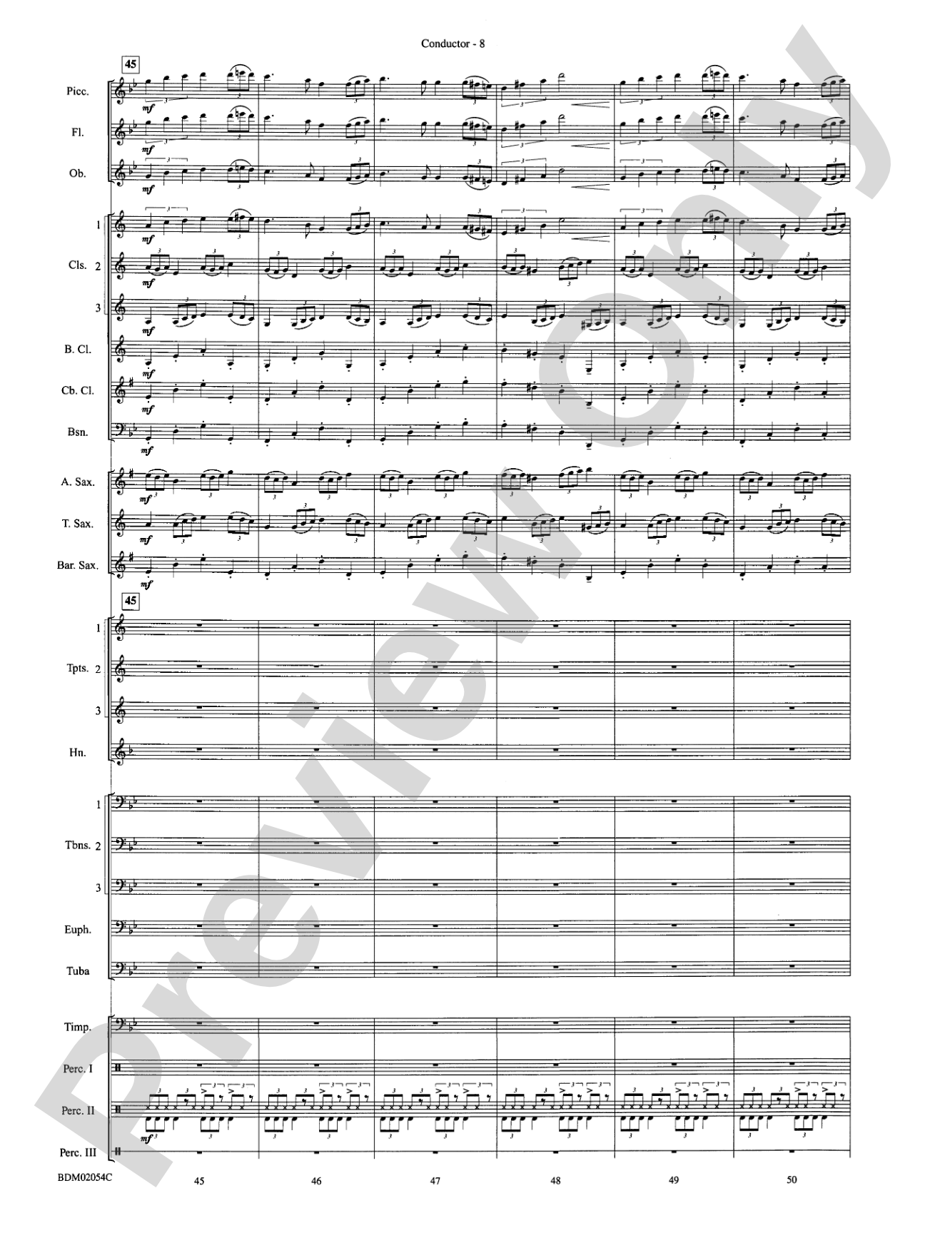 Celtic Carol: Concert Band Conductor Score & Parts