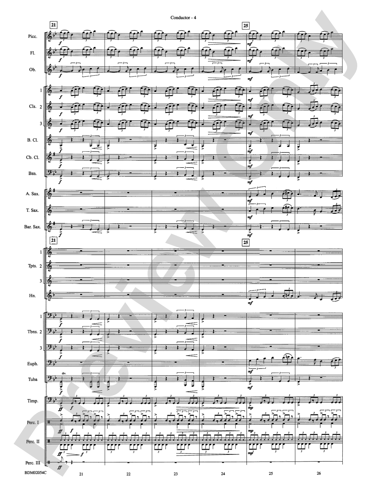 Celtic Carol: Concert Band Conductor Score & Parts