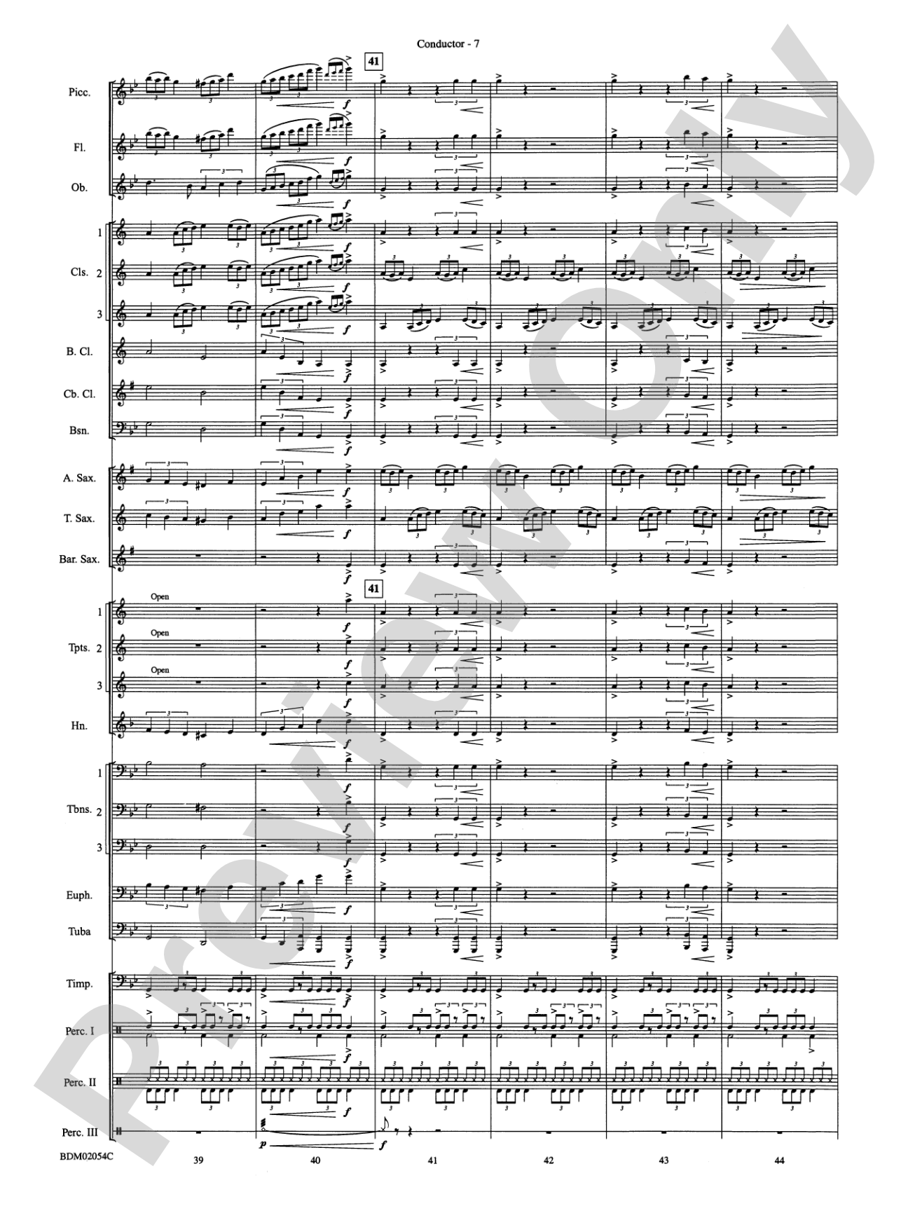 Celtic Carol: Concert Band Conductor Score & Parts