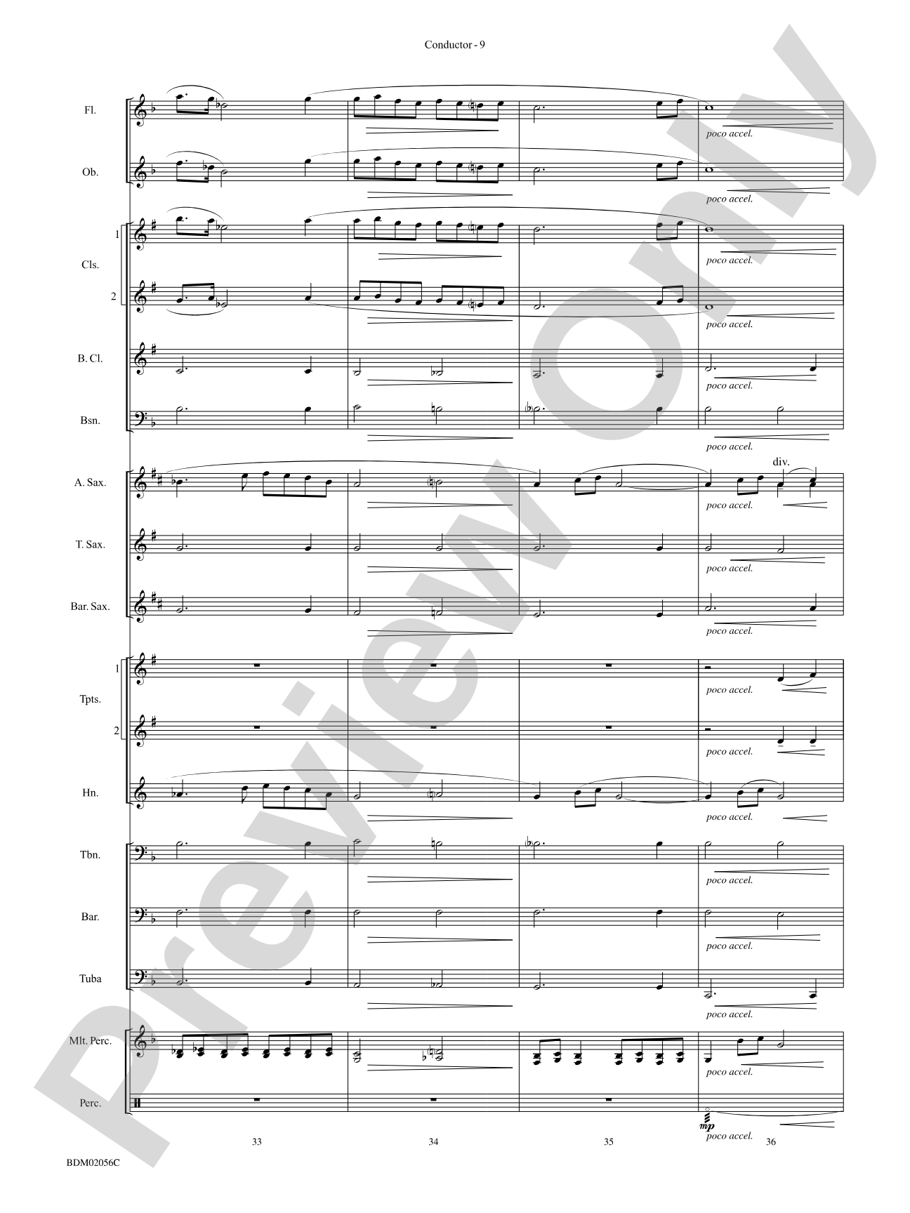 Romanza: Concert Band Conductor Score & Parts