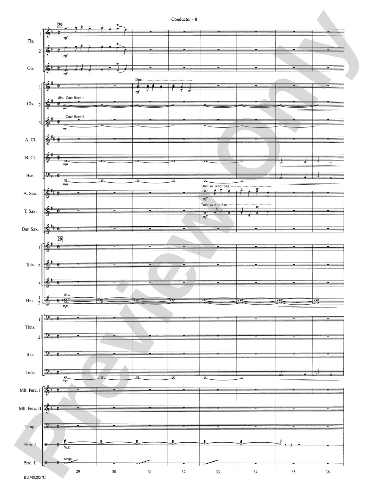 Old Brenton Carol (from the Holst Winter Suite): Concert Band Conductor Score & Parts