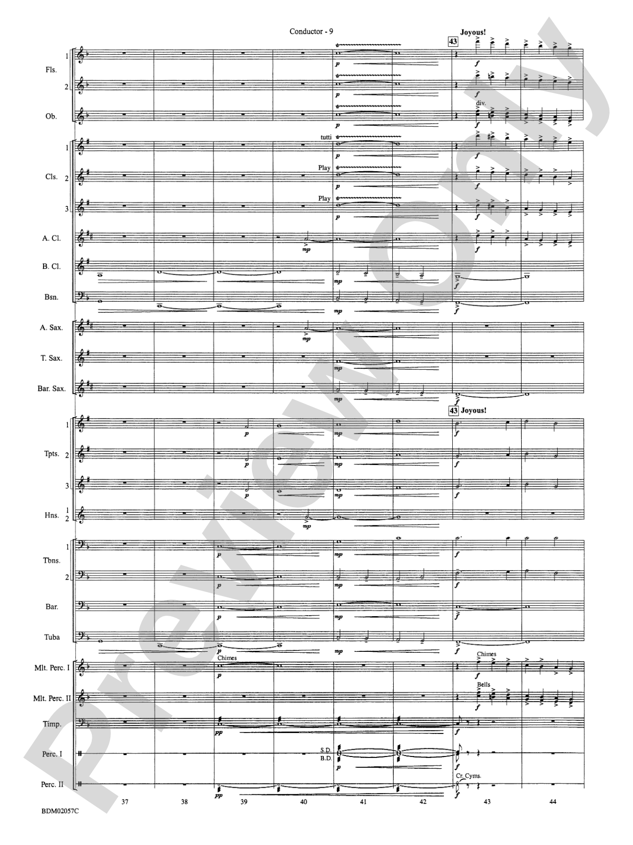 Old Brenton Carol (from the Holst Winter Suite): Concert Band Conductor Score & Parts