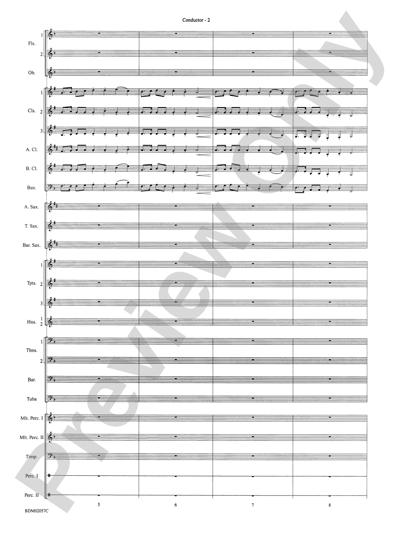 Old Brenton Carol (from the Holst Winter Suite): Concert Band Conductor Score & Parts