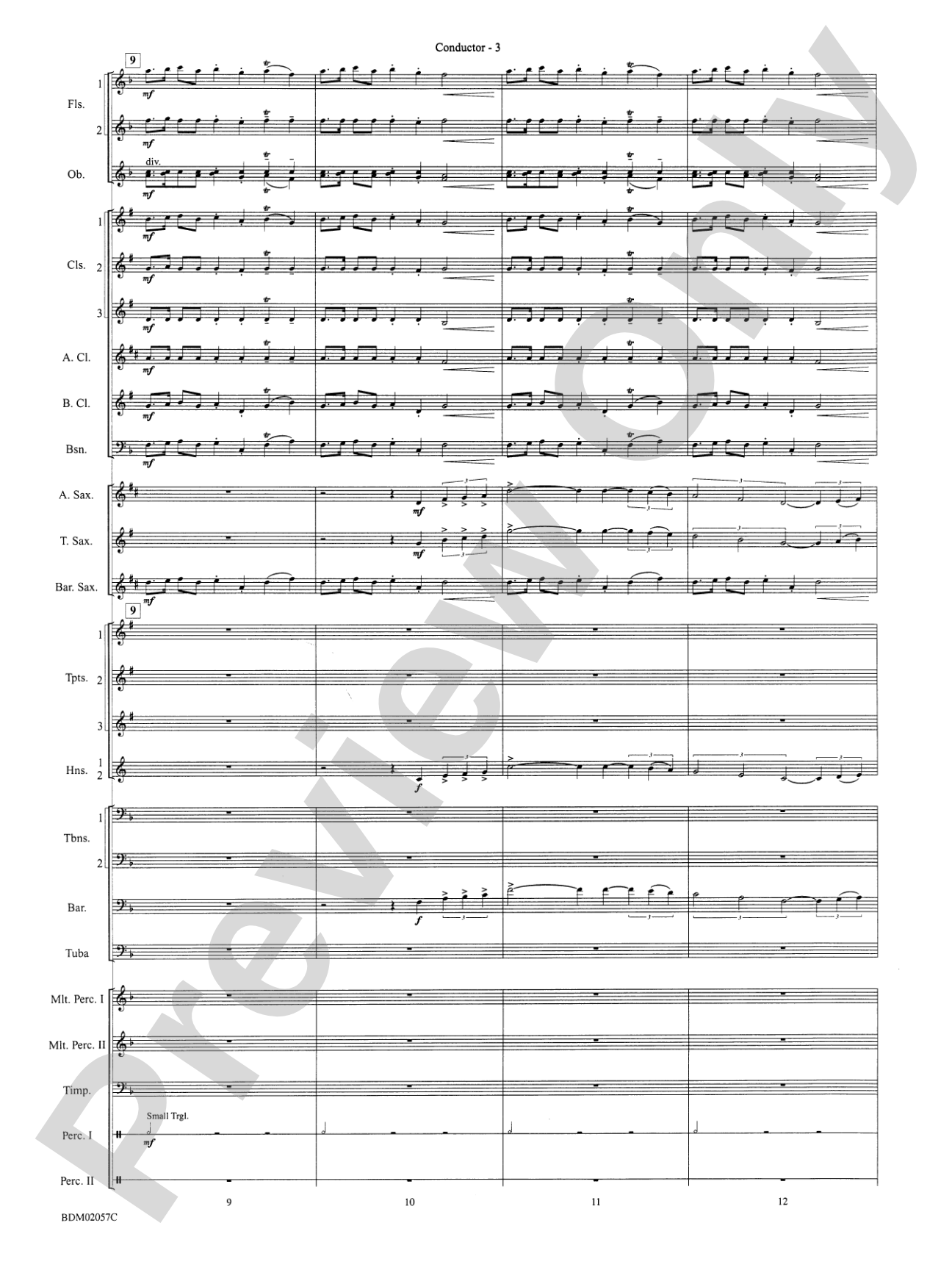 Old Brenton Carol (from the Holst Winter Suite): Concert Band Conductor Score & Parts