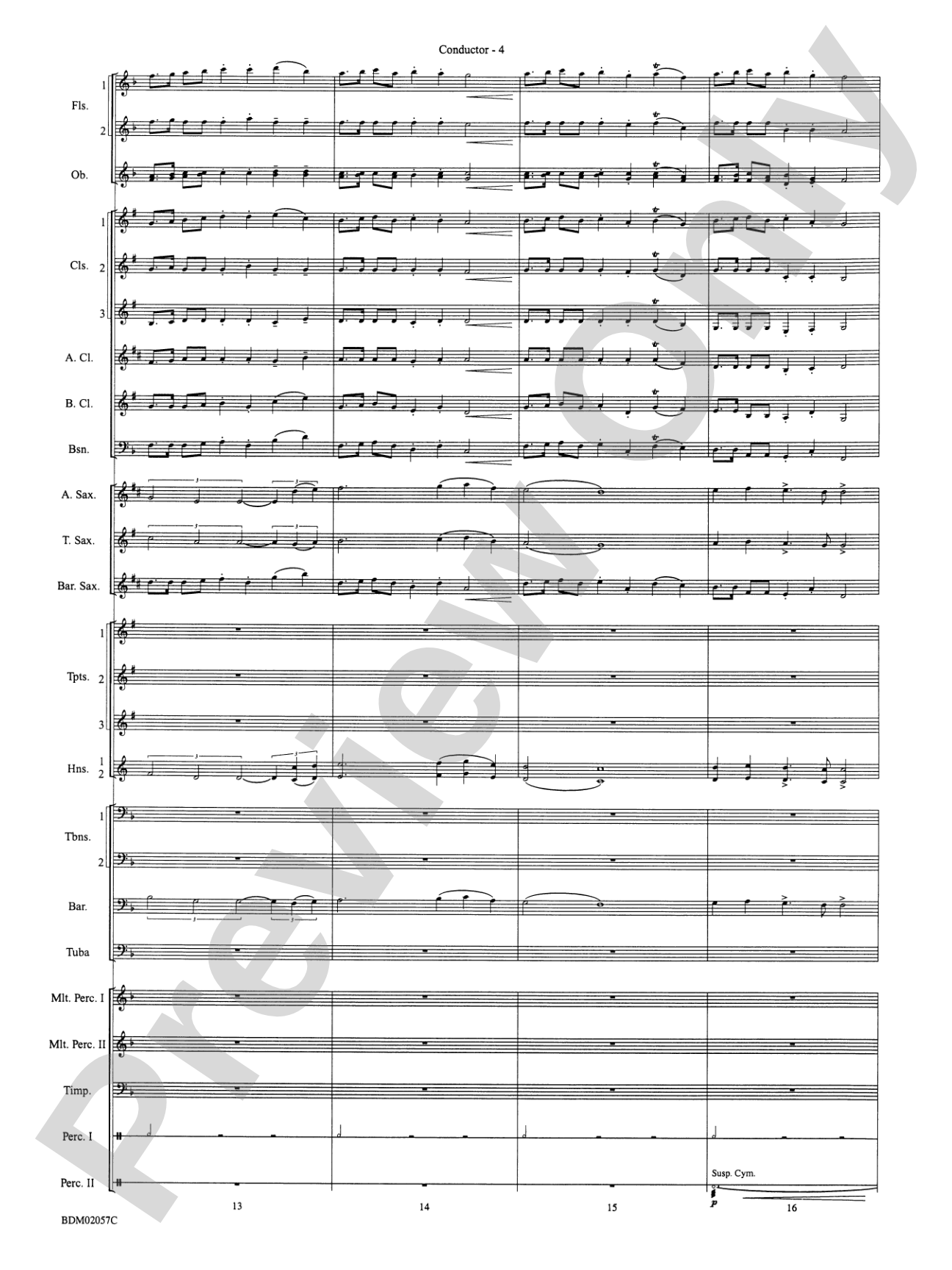 Old Brenton Carol (from the Holst Winter Suite): Concert Band Conductor Score & Parts