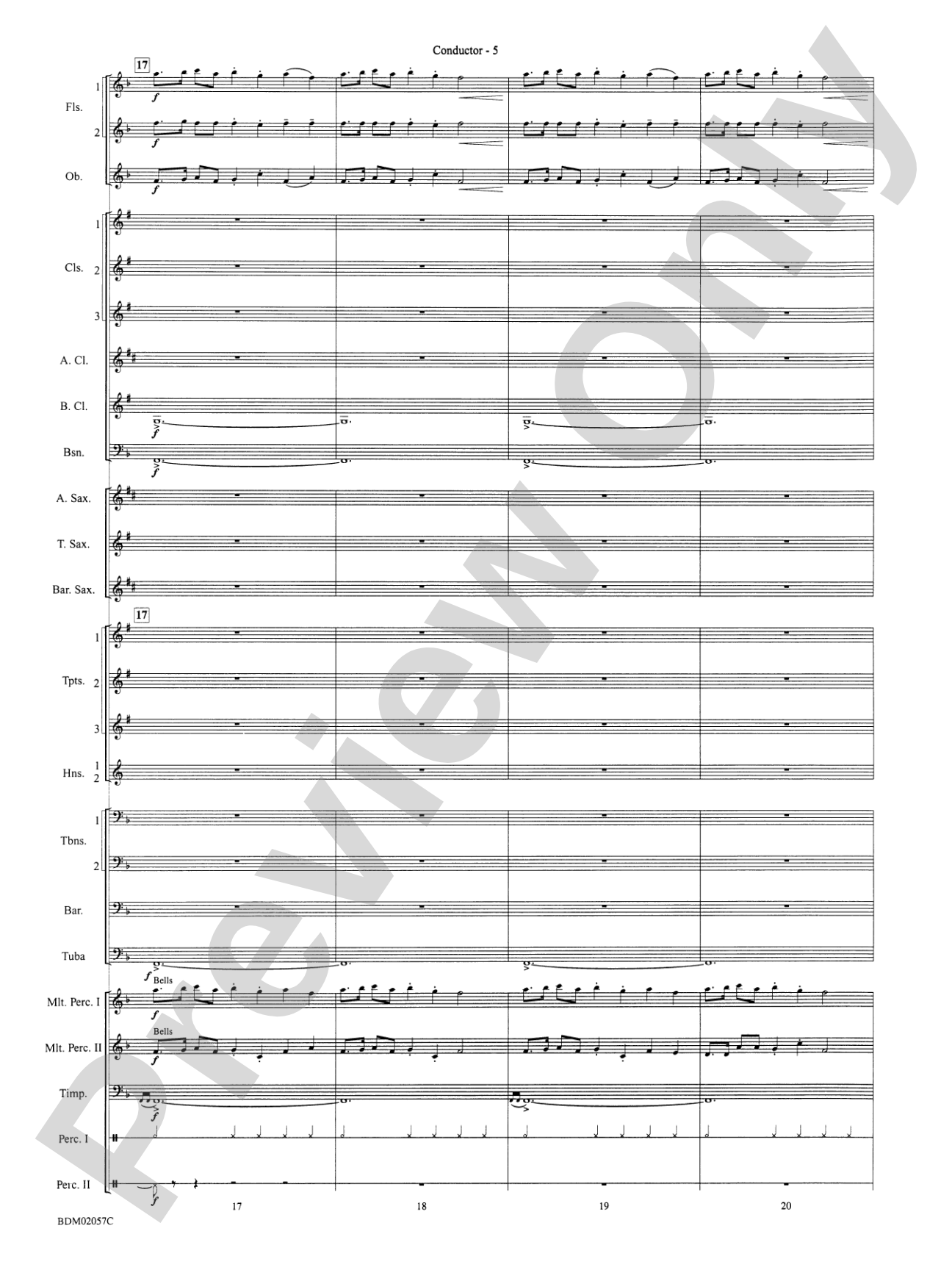 Old Brenton Carol (from the Holst Winter Suite): Concert Band Conductor Score & Parts