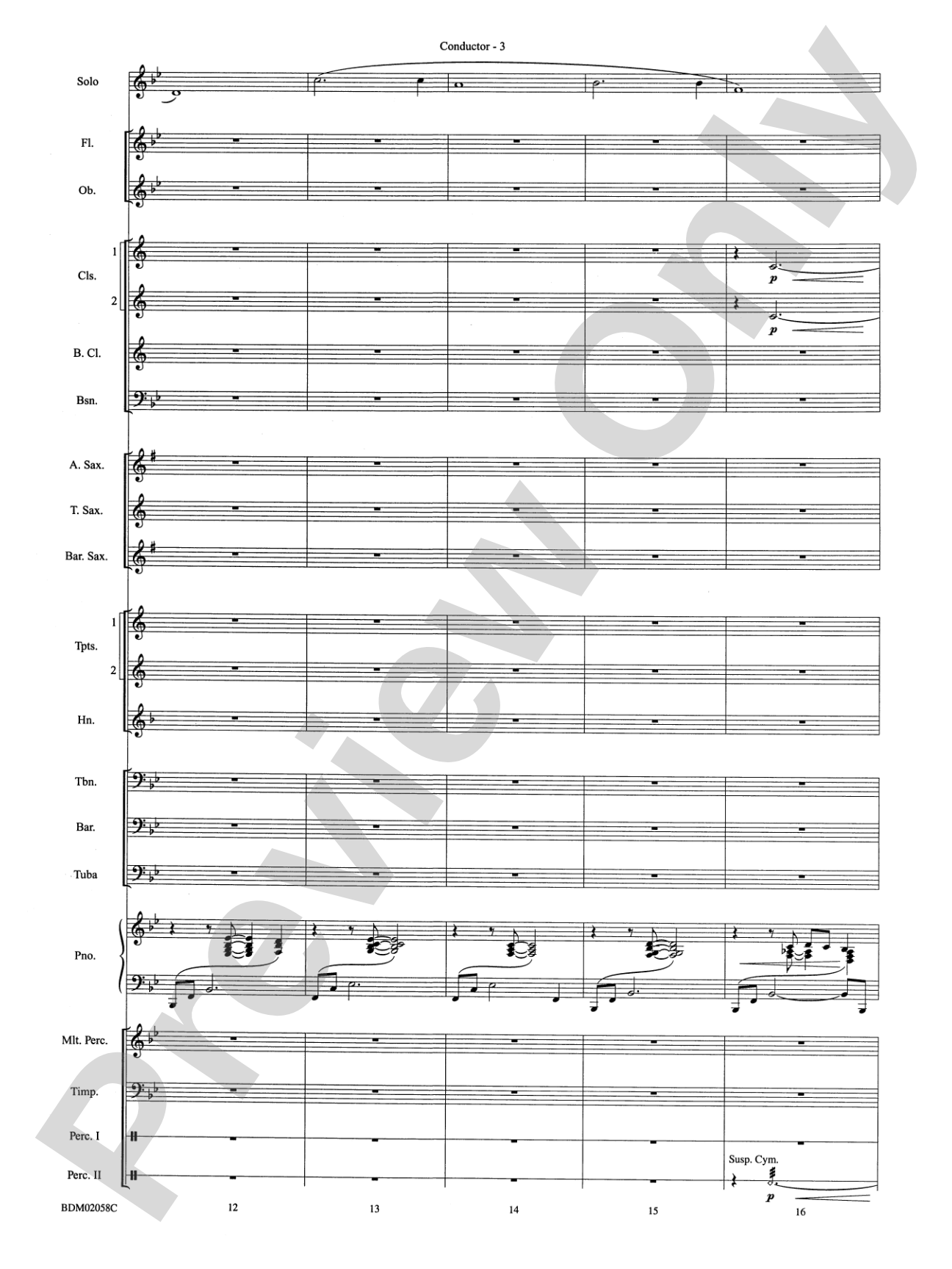 All Is Calm (based on Silent Night): Concert Band Conductor Score & Parts