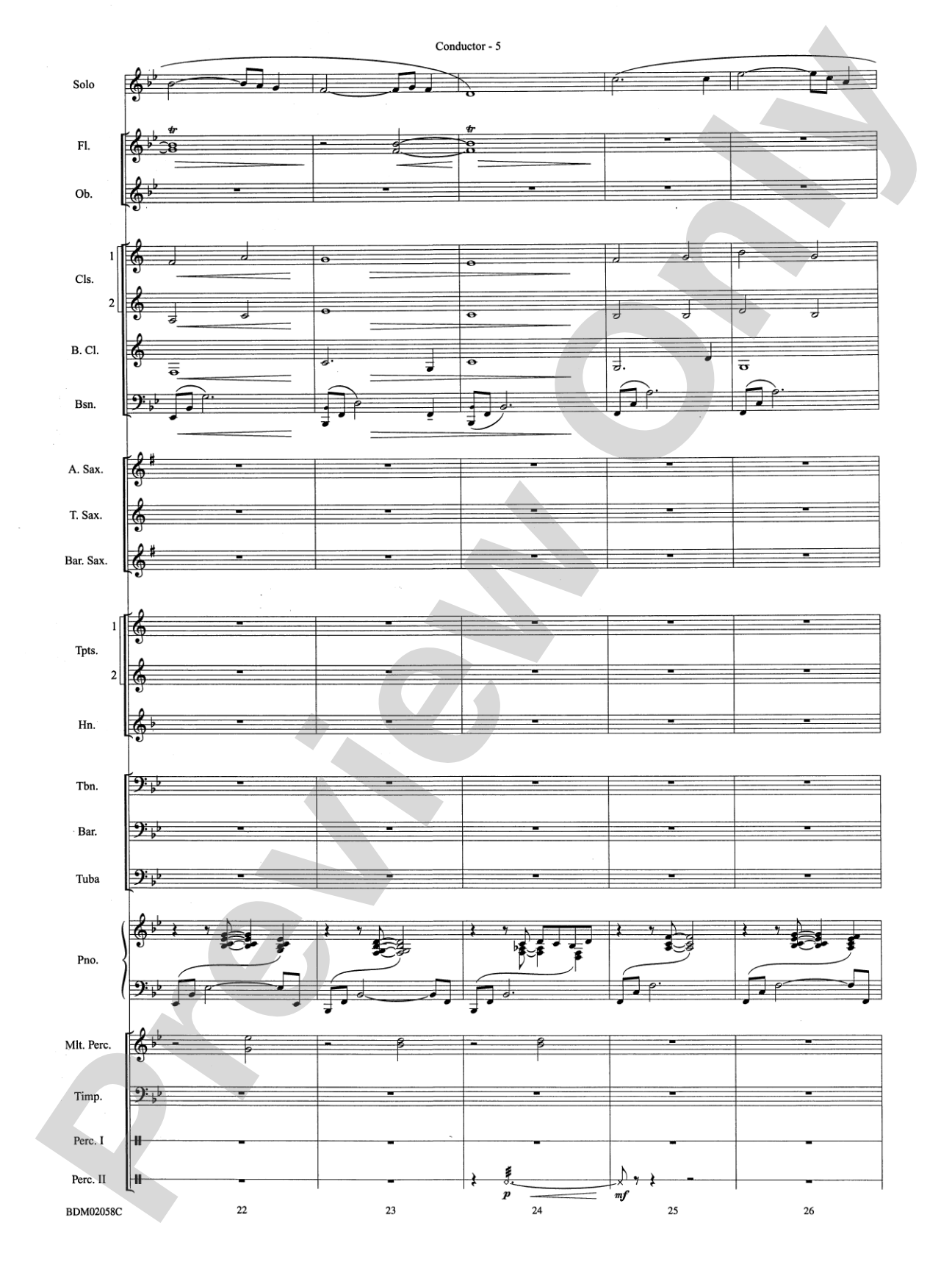All Is Calm (based on Silent Night): Concert Band Conductor Score & Parts
