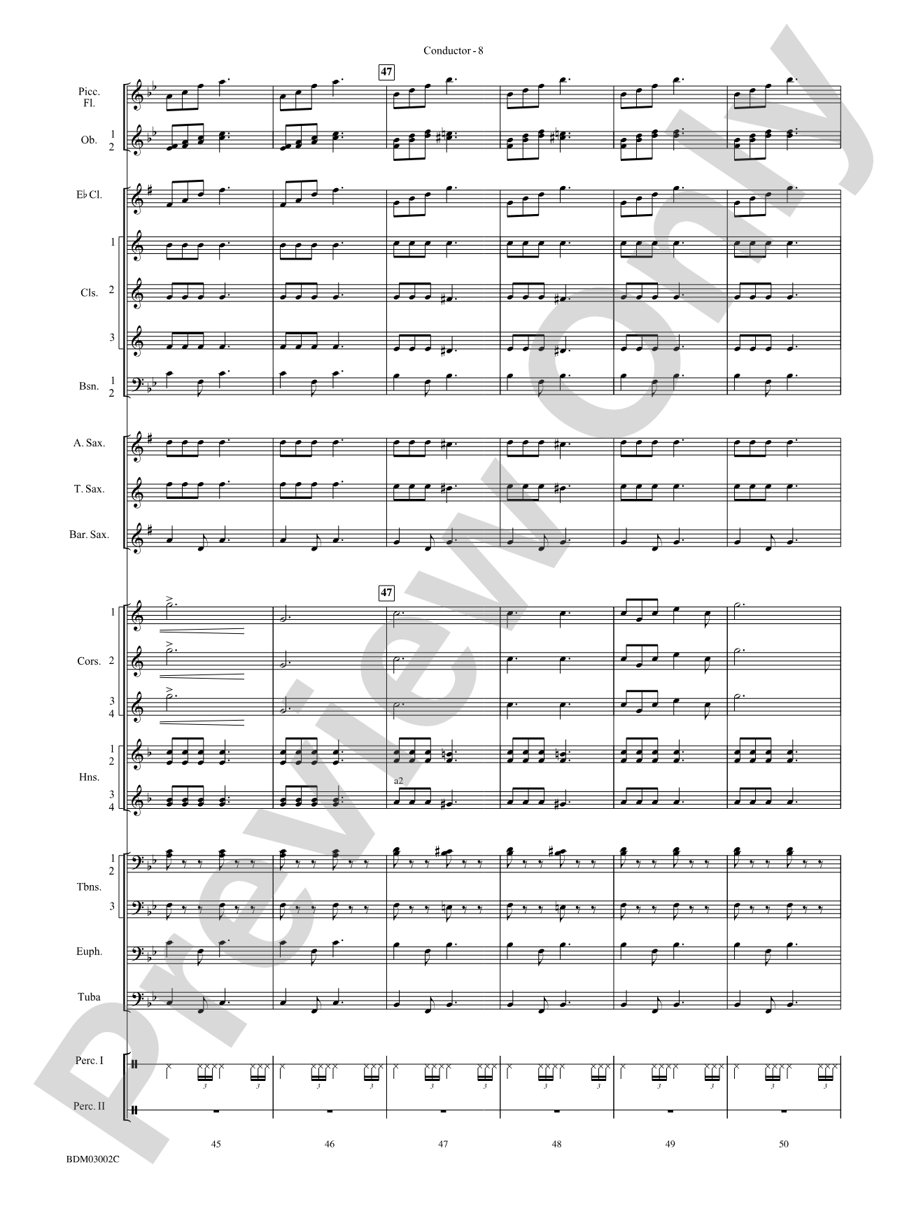 Sabre and Spurs (March of the American Cavalry): Concert Band Conductor Score & Parts