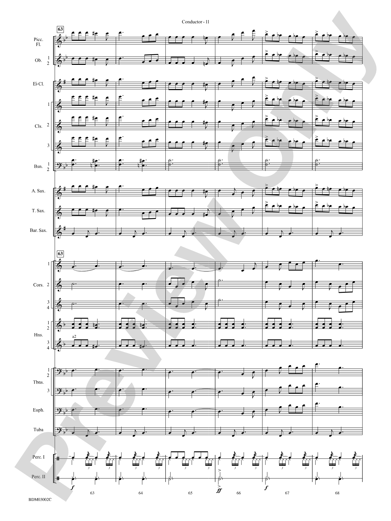 Sabre and Spurs (March of the American Cavalry): Concert Band Conductor Score & Parts