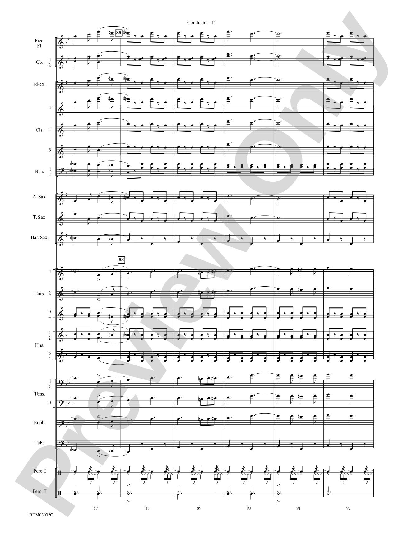 Sabre and Spurs (March of the American Cavalry): Concert Band Conductor Score & Parts